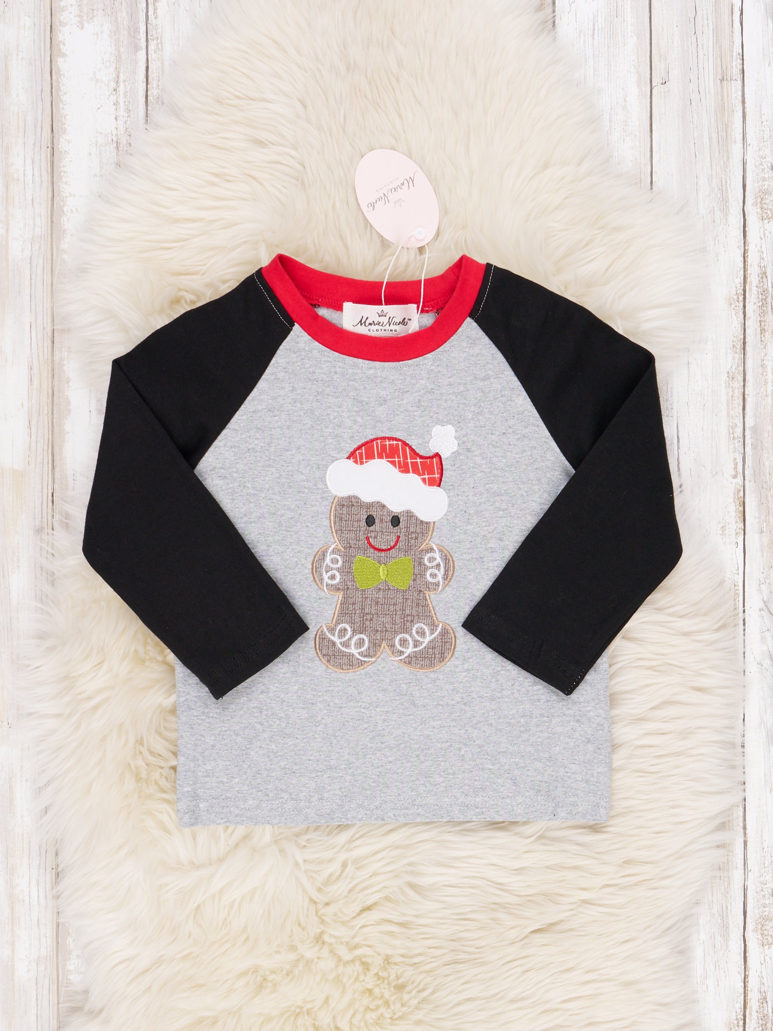 Gingerbread Raglan Shirt - Marie Nicole Clothing