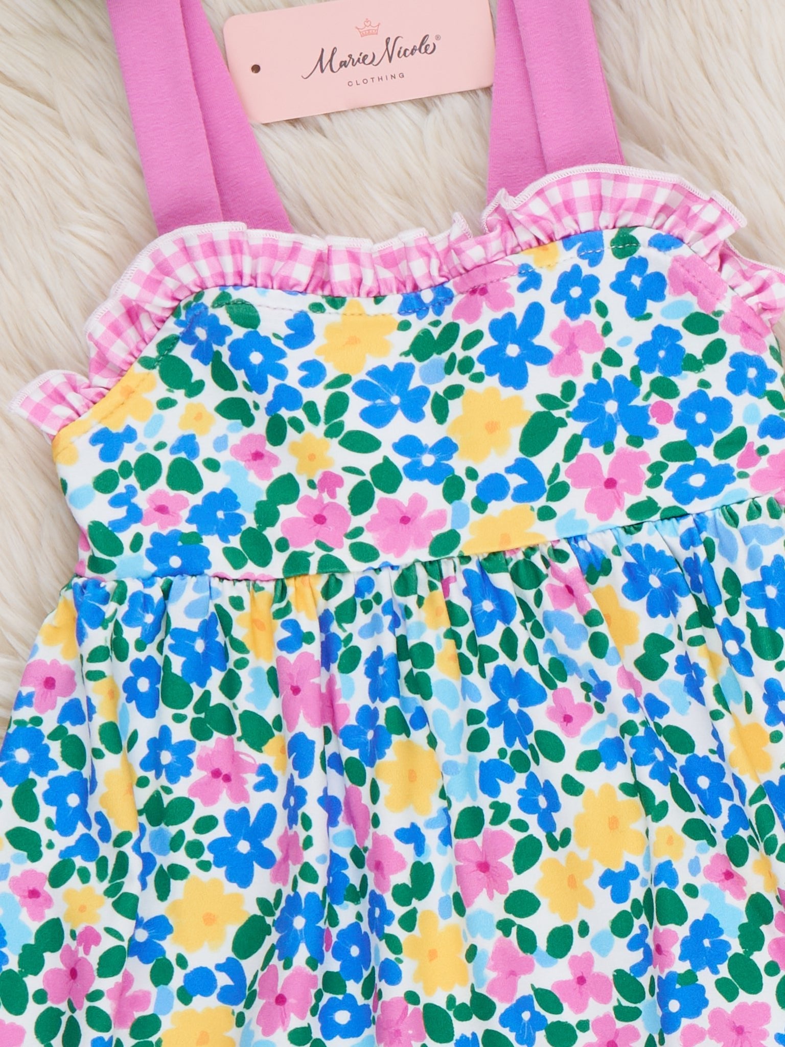 Blooming Garden Floral Ruffle Dress - Marie Nicole Clothing
