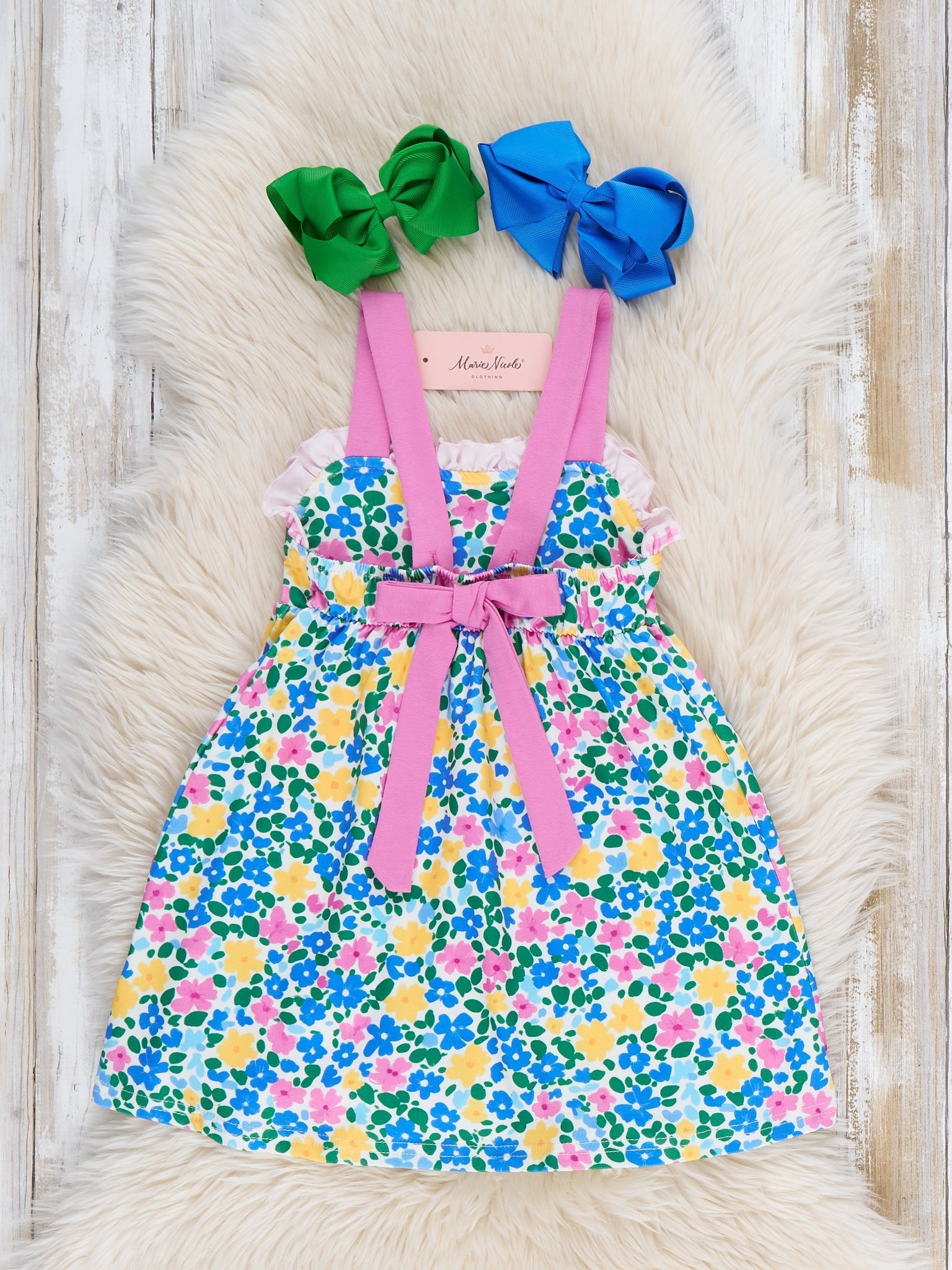 Blooming Garden Floral Ruffle Dress - Marie Nicole Clothing