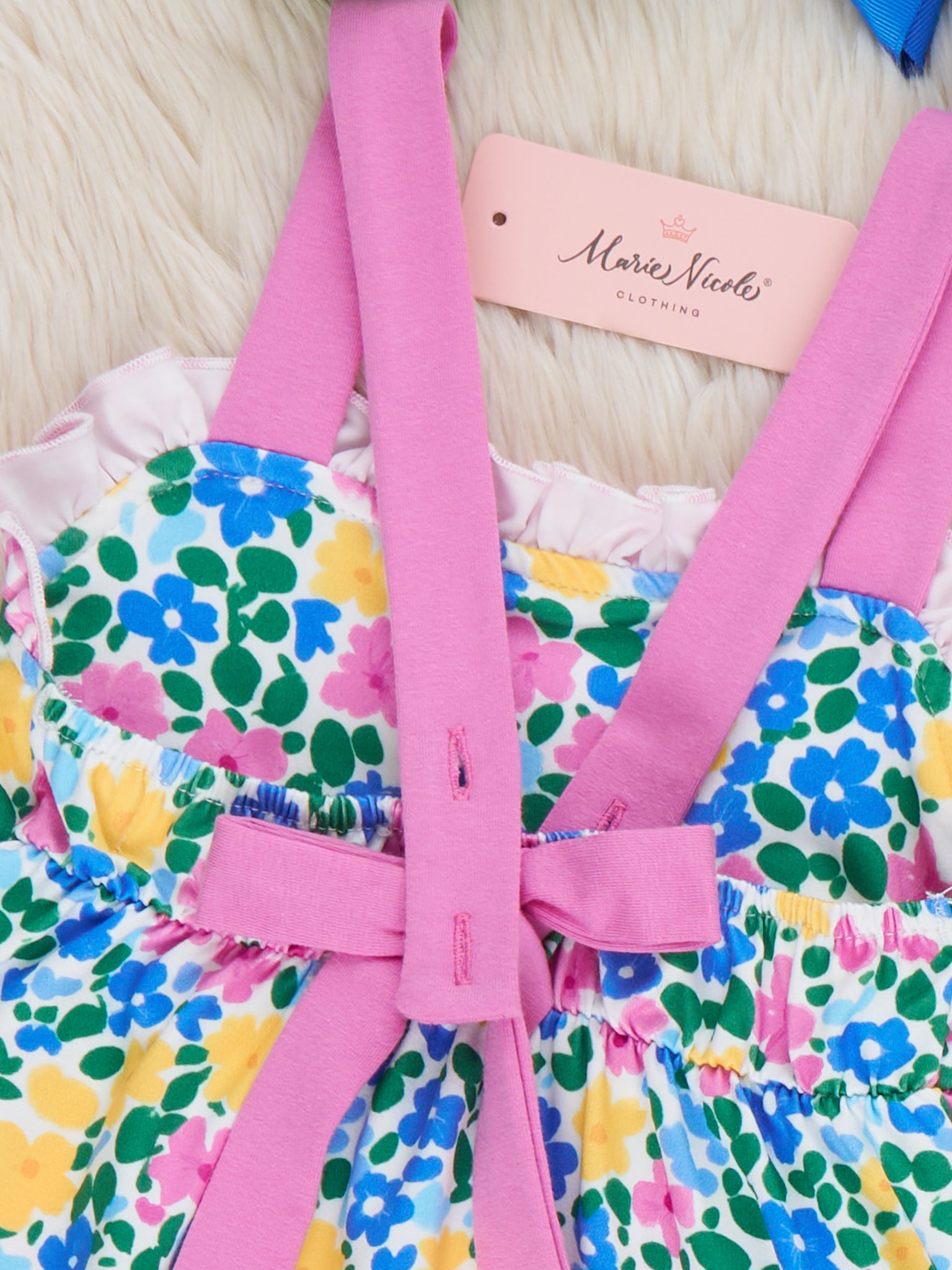 Blooming Garden Floral Ruffle Dress - Marie Nicole Clothing