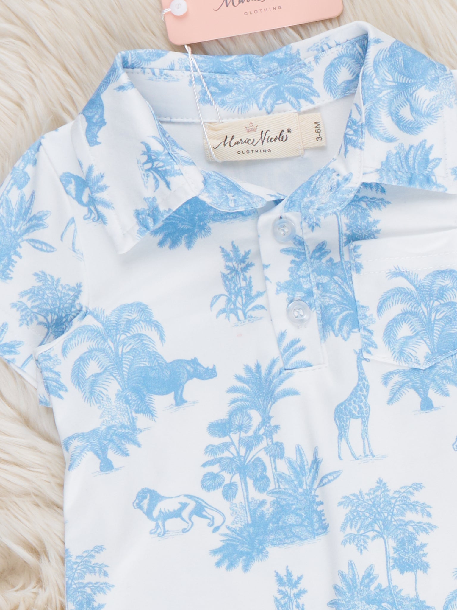 Island Breeze Palm Romper - Marie Nicole Clothing