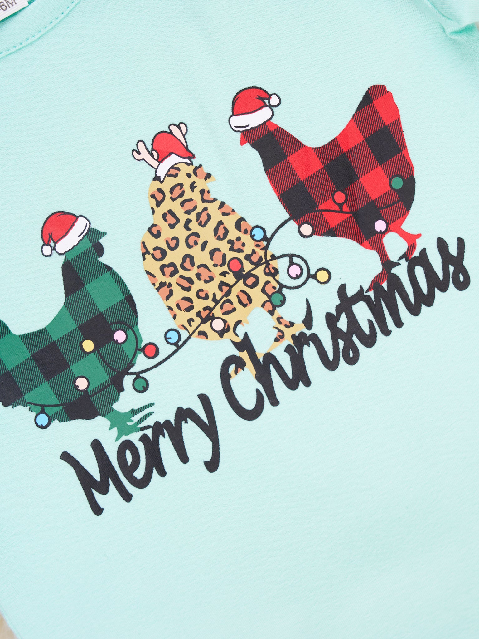 Leopard Chicken Christmas Ruffle Outfit - Marie Nicole Clothing