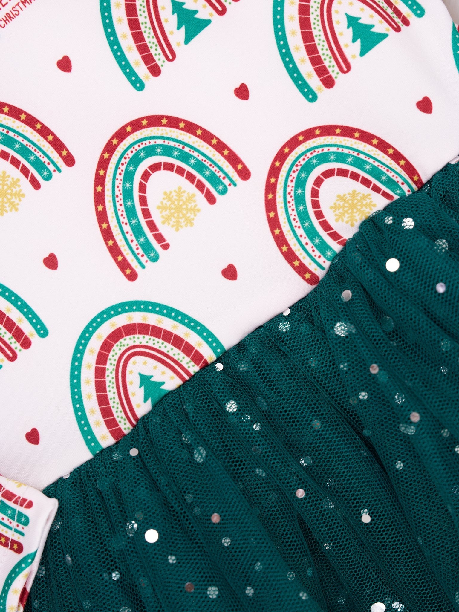 Green Rainbow Tulle Dress - Marie Nicole Clothing