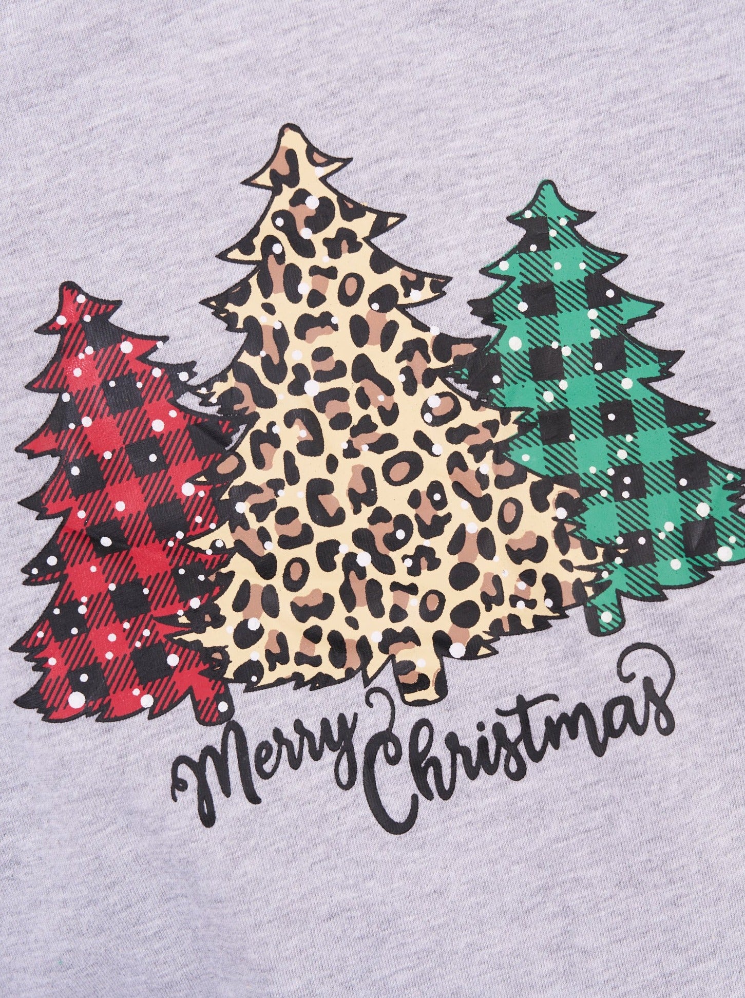Green Christmas Leopard Raglan Top - Marie Nicole Clothing
