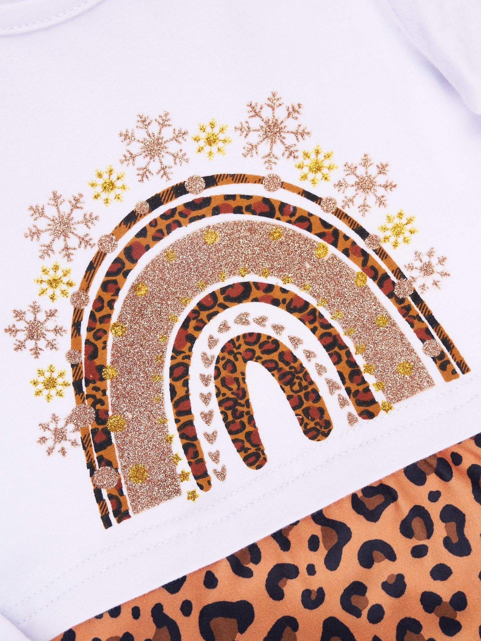 Golden Leopard Rainbow Outfit - Marie Nicole Clothing