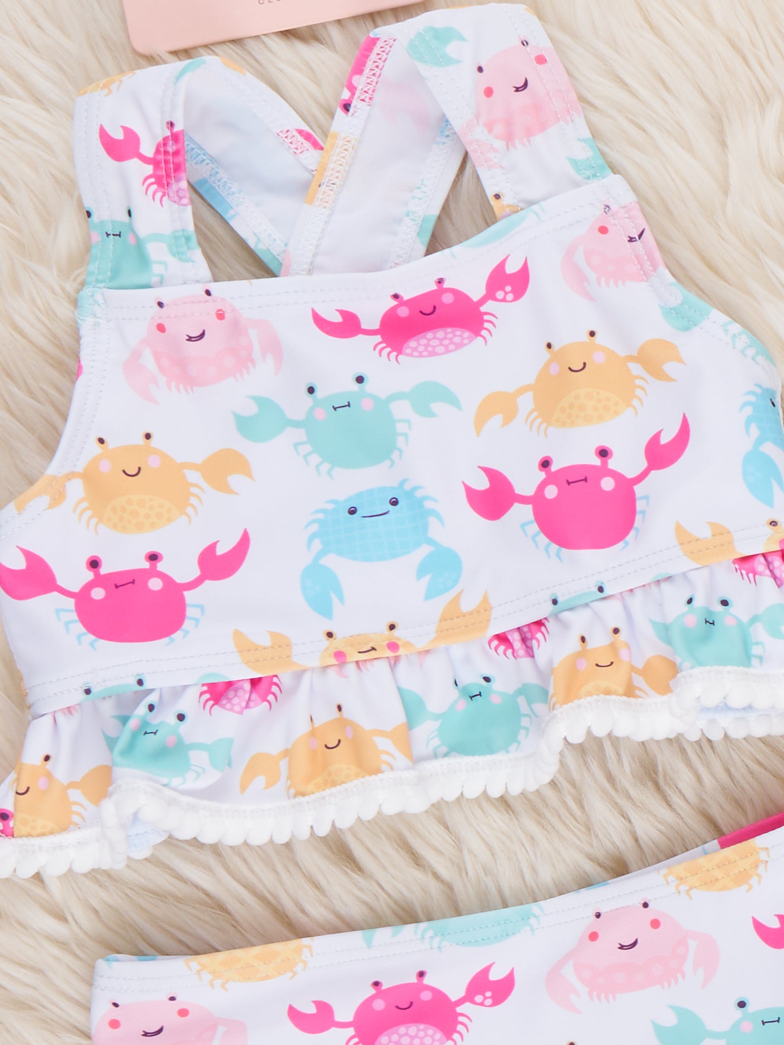 Happy Crabby Ruffle Swimsuit - Marie Nicole Clothing