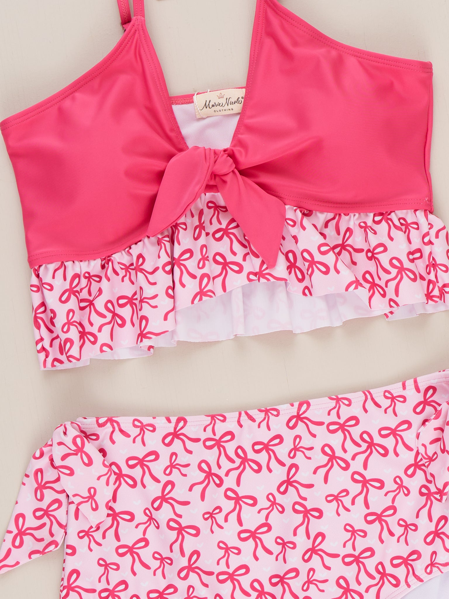 Mom & Me Tied With A Bow Swimsuit - Marie Nicole Clothing