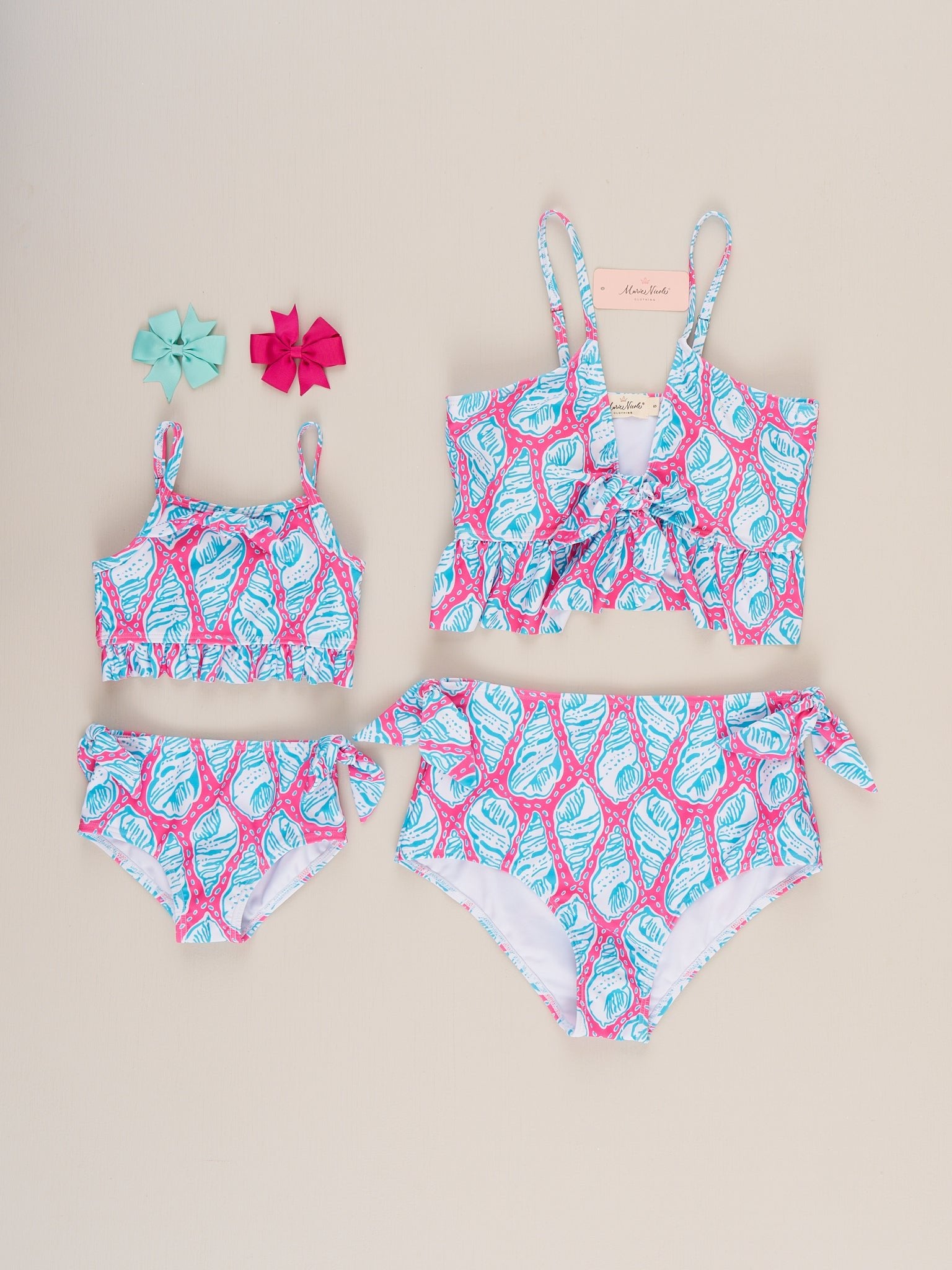 Mom & Me Seaside Shell Swimsuit - Marie Nicole Clothing
