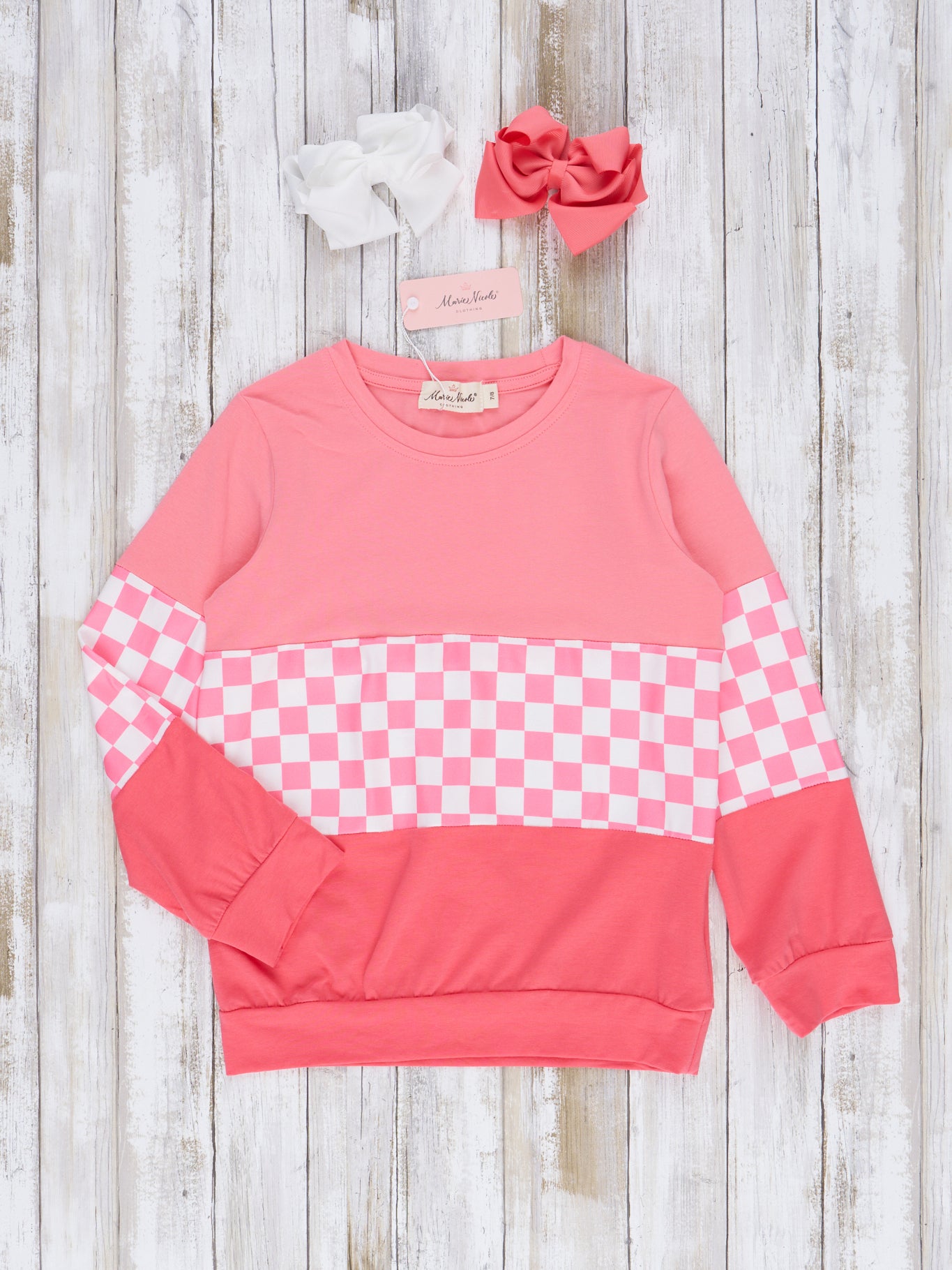 Pre - Teen Colorblock Crewneck Shirt - Marie Nicole Clothing
