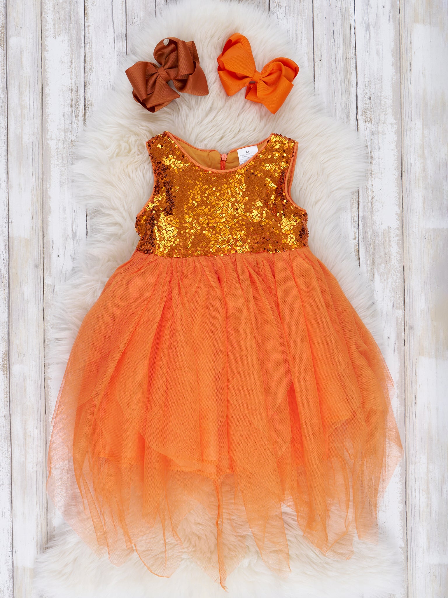 Sequin Tulip Hem Tulle Dress - Marie Nicole Clothing
