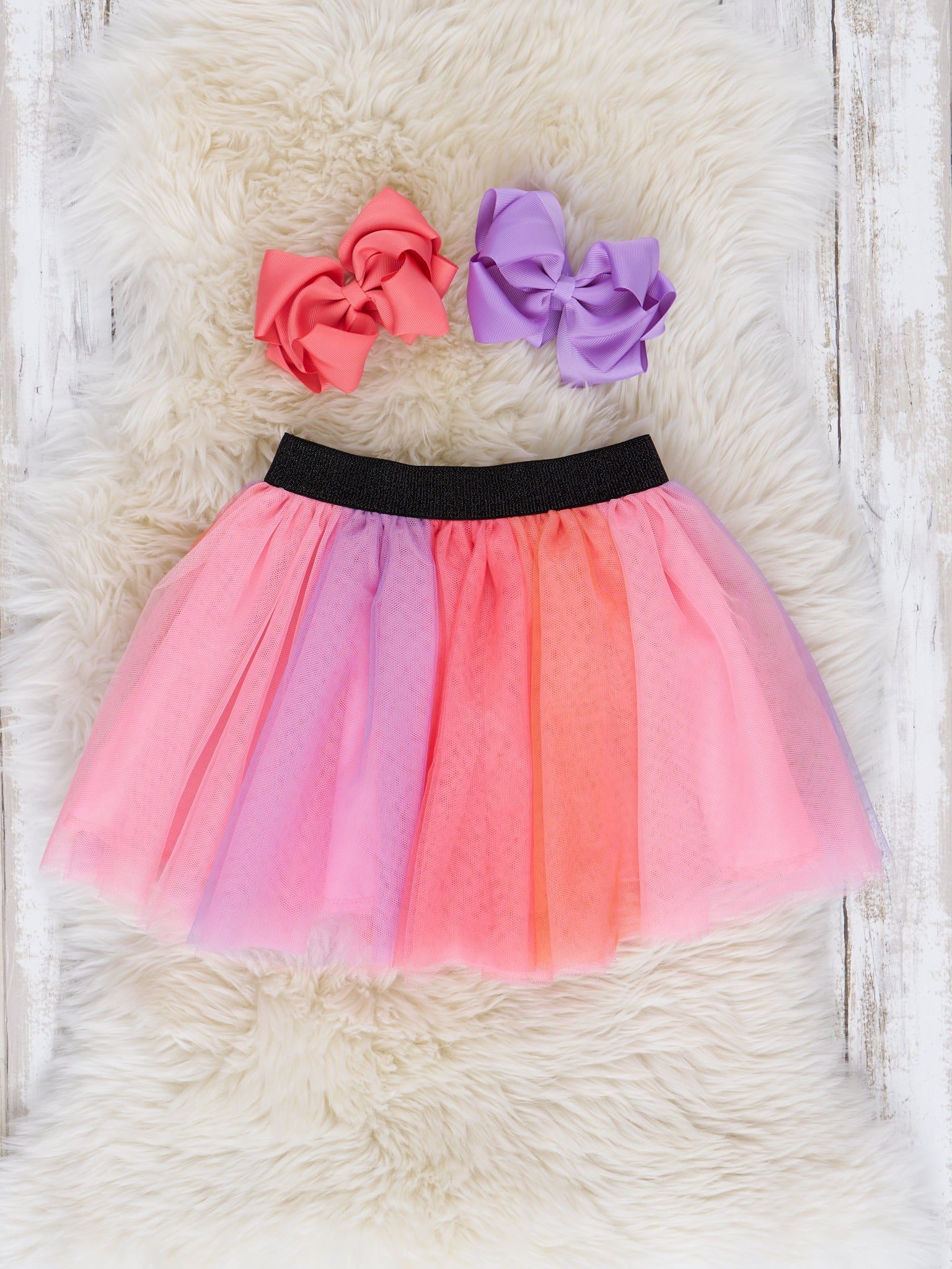 Pastel Rainbow "Hocus Pocus" Tulle Outfit - Marie Nicole Clothing