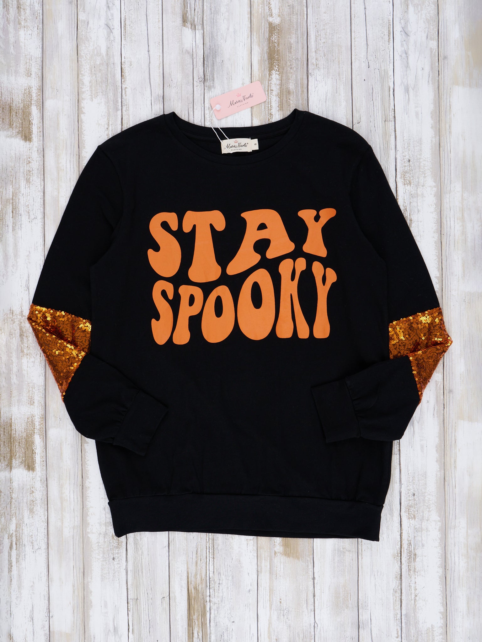Mom & Me "Stay Spooky" Sequin Shirt - Marie Nicole Clothing