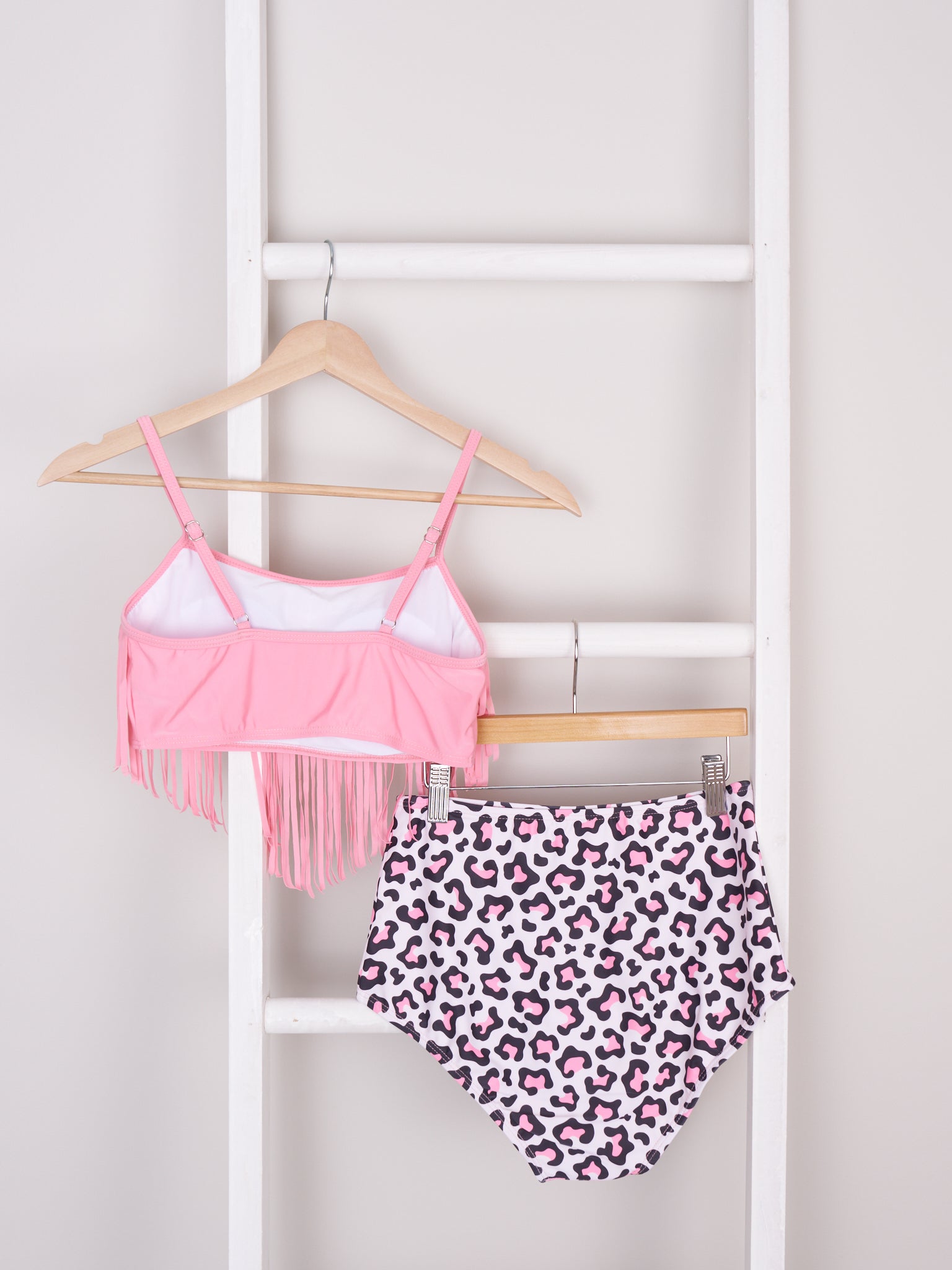 Mom & Me Leopard Fringe Swimsuit - Marie Nicole Clothing