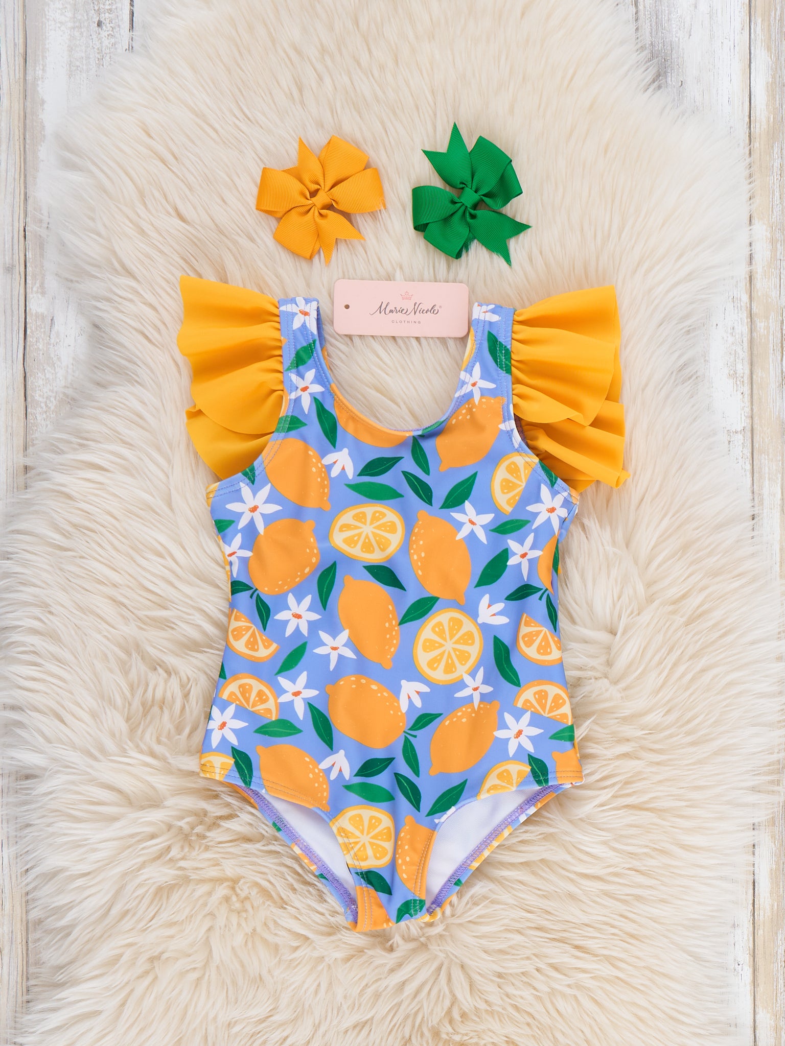Lemon Grove Ruffle Swimsuit - Marie Nicole Clothing