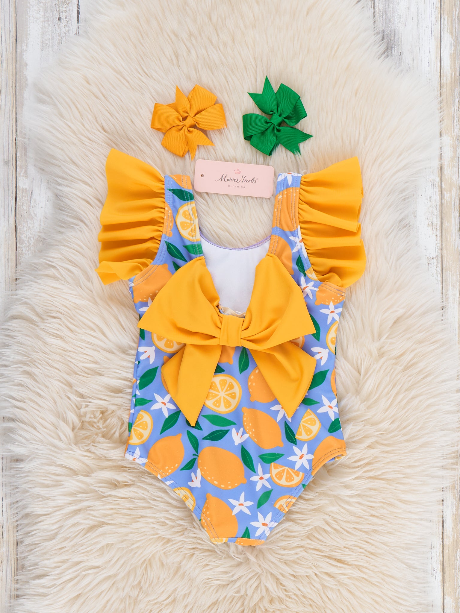 Lemon Grove Ruffle Swimsuit - Marie Nicole Clothing