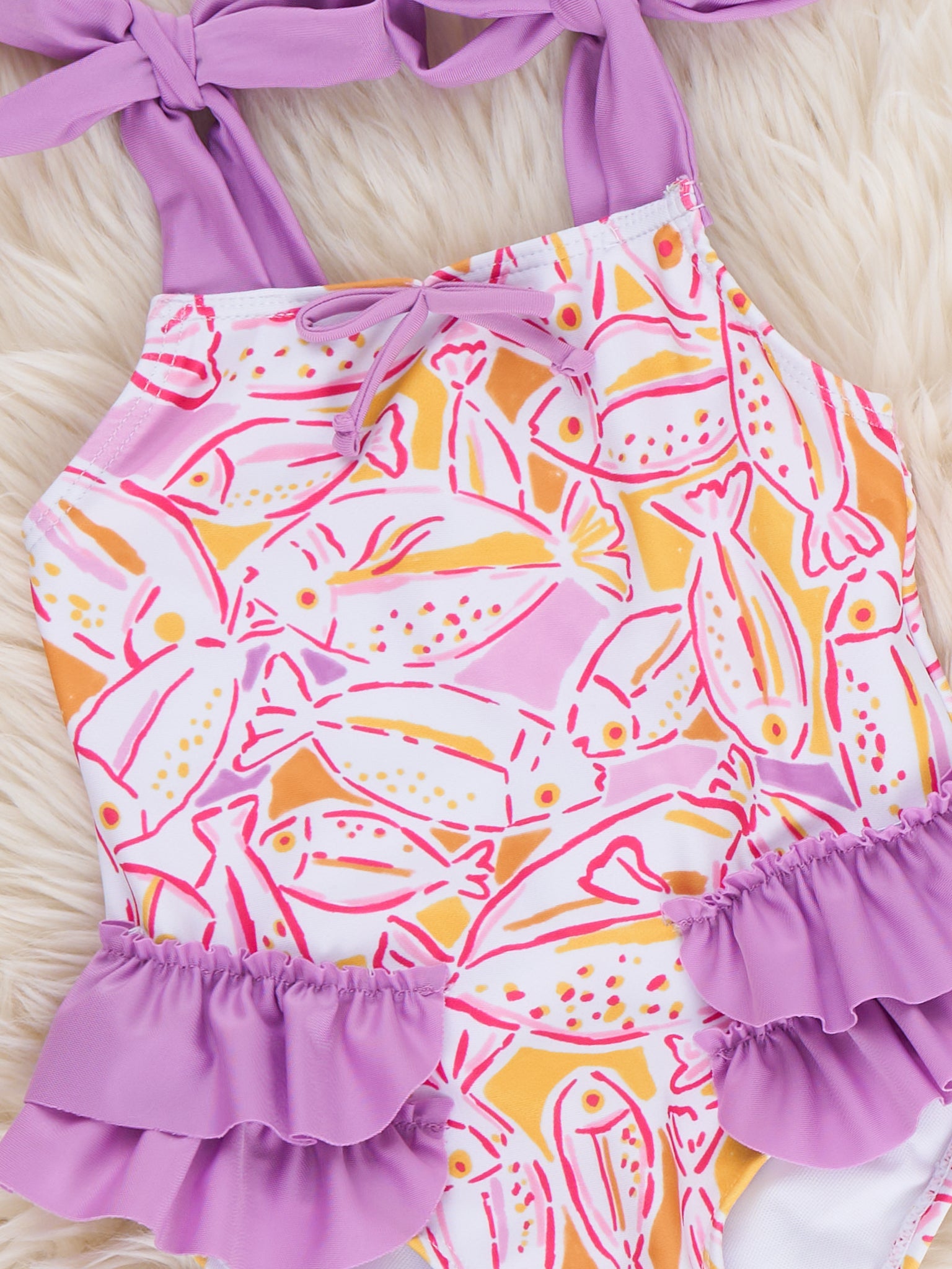 Splish Splash Fish Ruffle Swimsuit - Marie Nicole Clothing