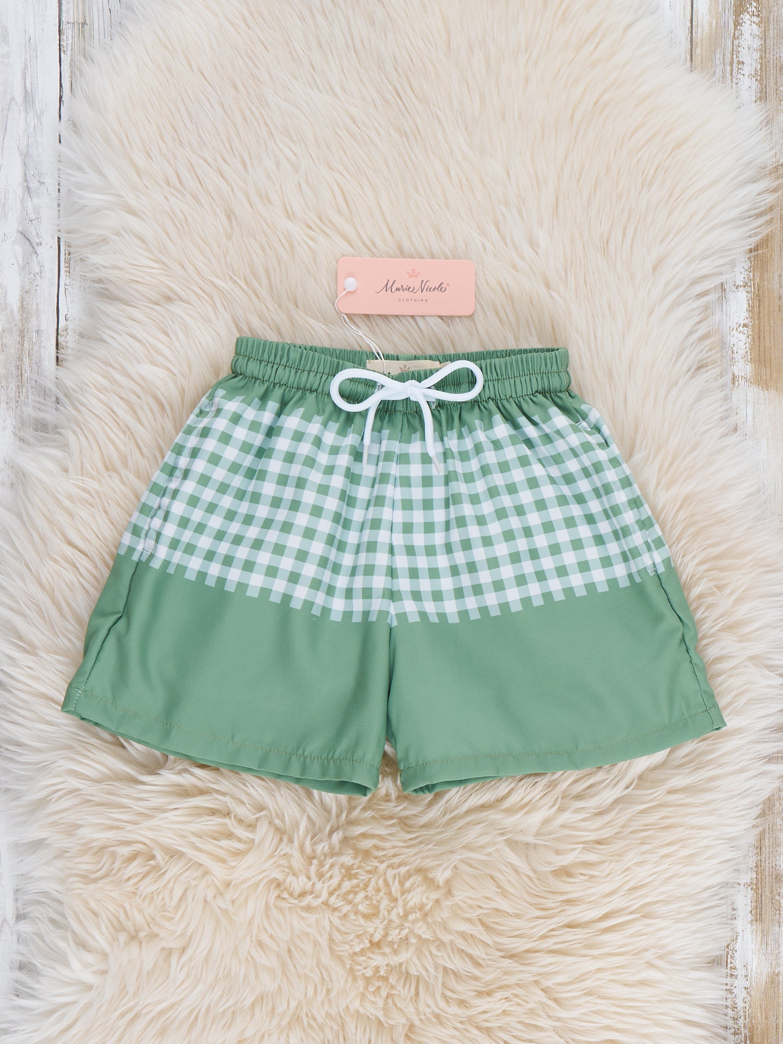 Plaid Panel Trunk - Marie Nicole Clothing
