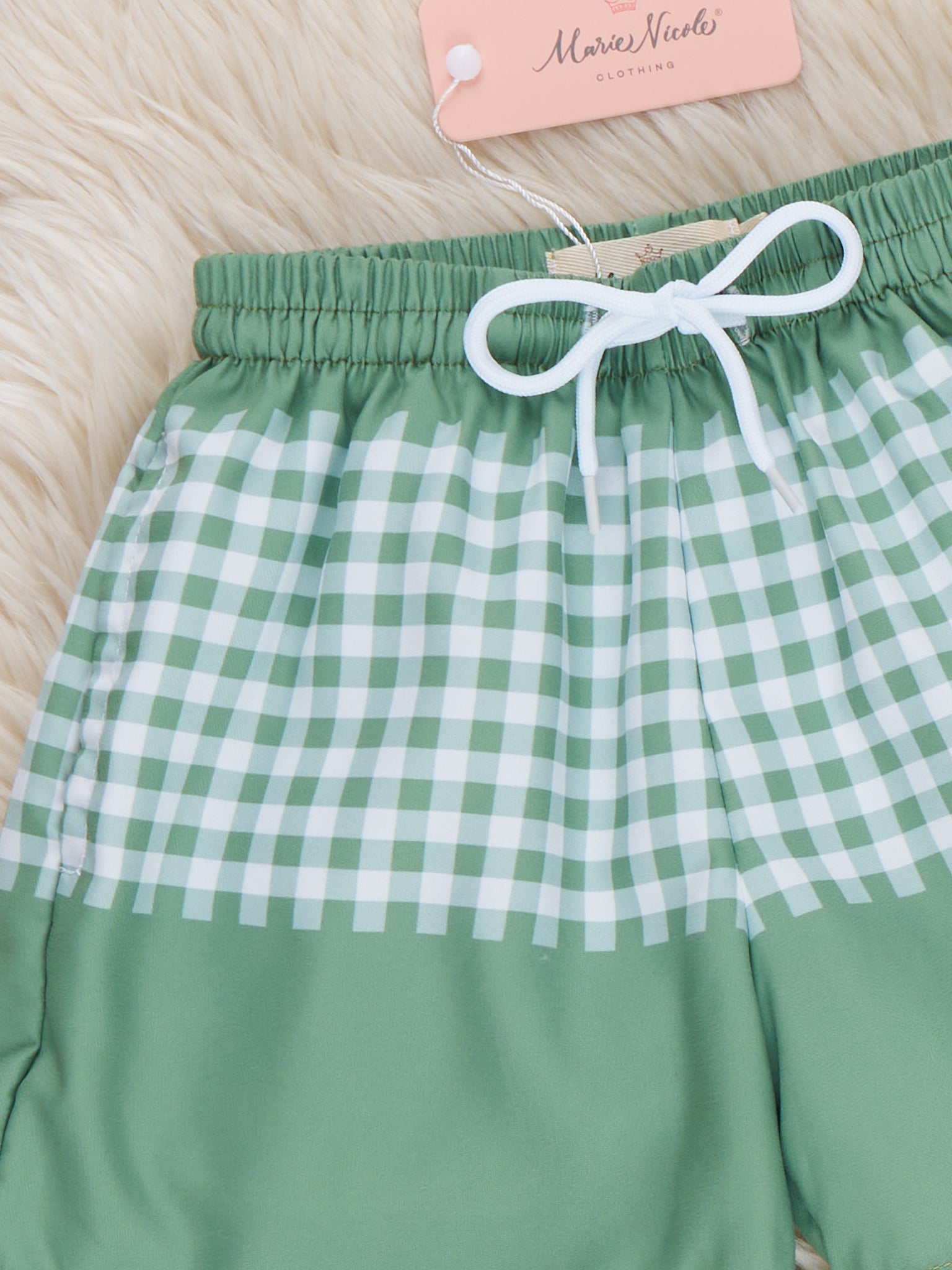 Plaid Panel Trunk - Marie Nicole Clothing