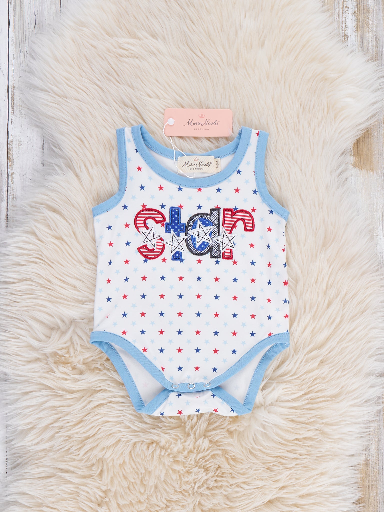 Stars of Freedom Onesie - Marie Nicole Clothing
