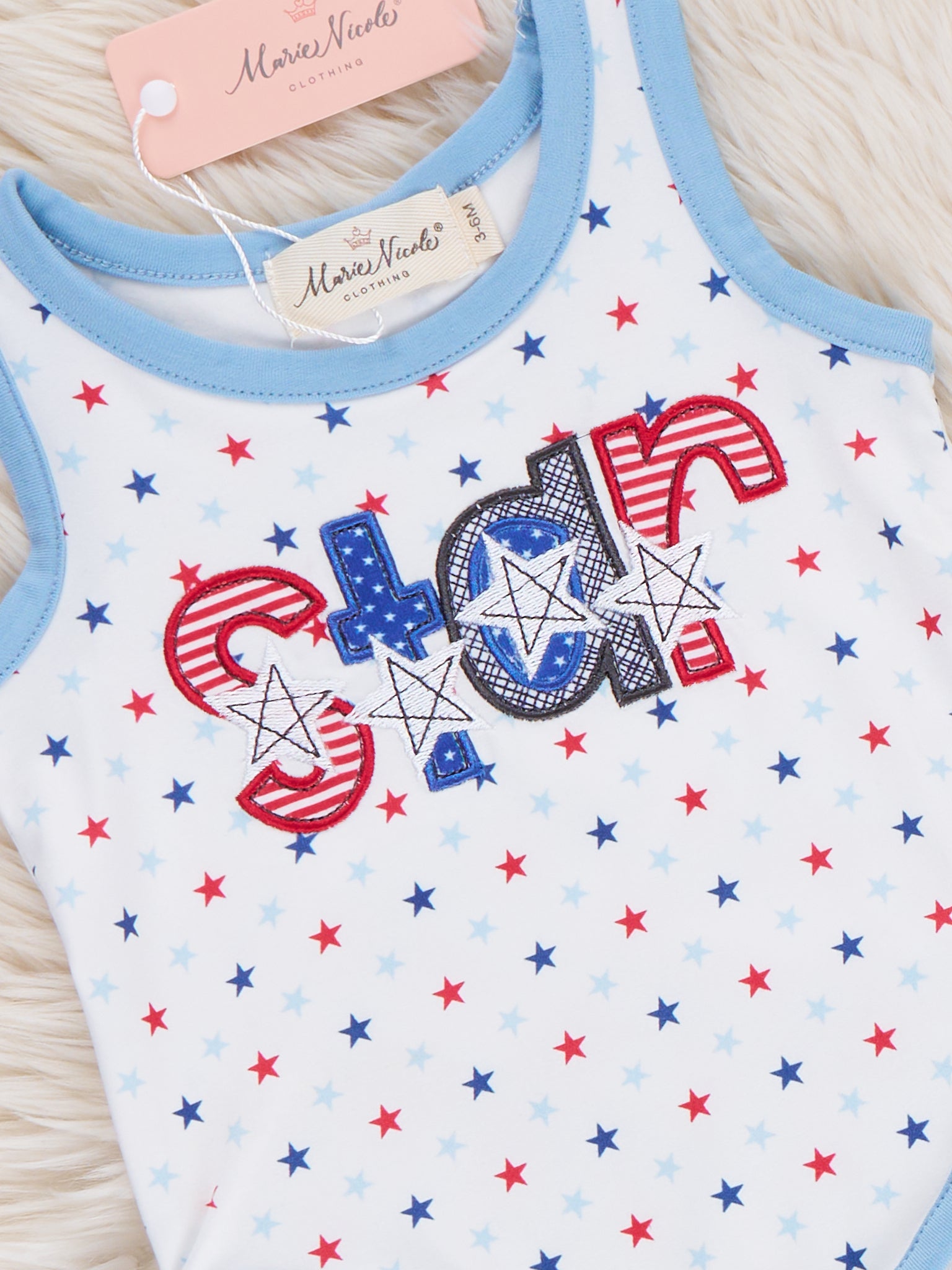 Stars of Freedom Onesie - Marie Nicole Clothing