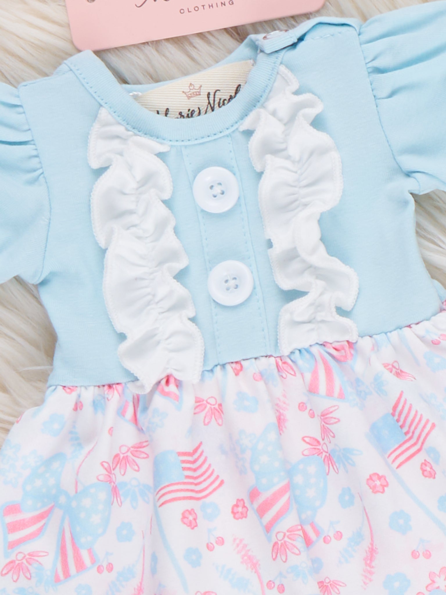Freedom Twirl Ruffle Baby Doll Dress - Marie Nicole Clothing