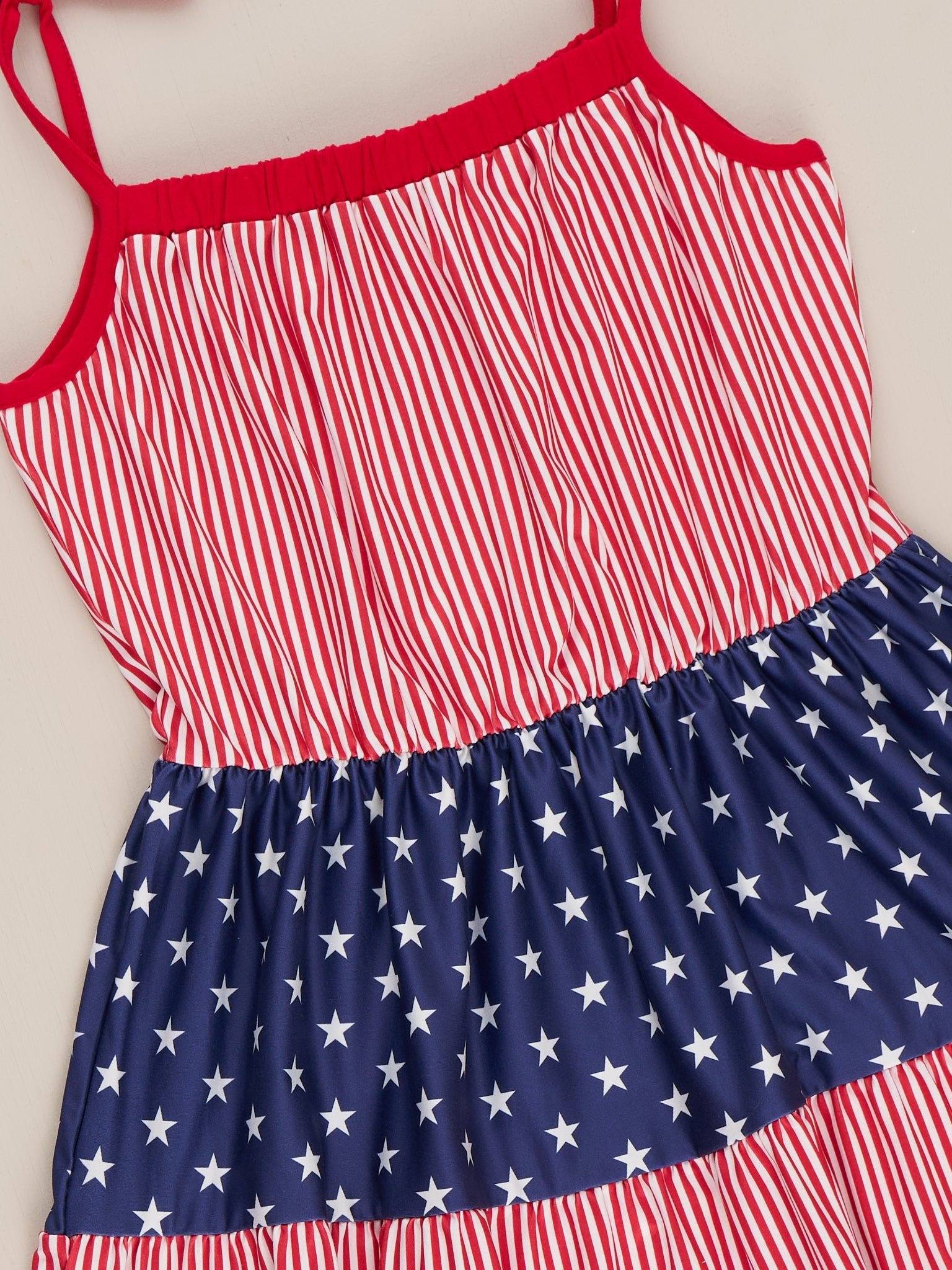 Mom & Me Stars And Stripes Ruffle Dress - Marie Nicole Clothing