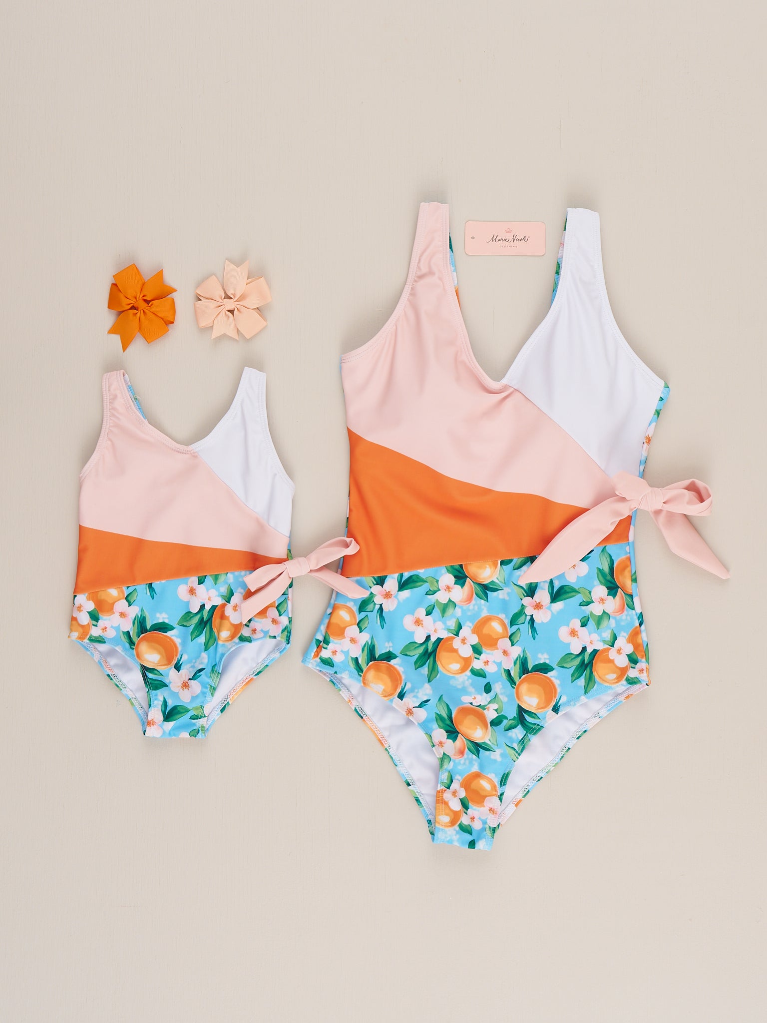 Orchard Breeze Floral Ruffle Swimsuit - Girl - Marie Nicole Clothing