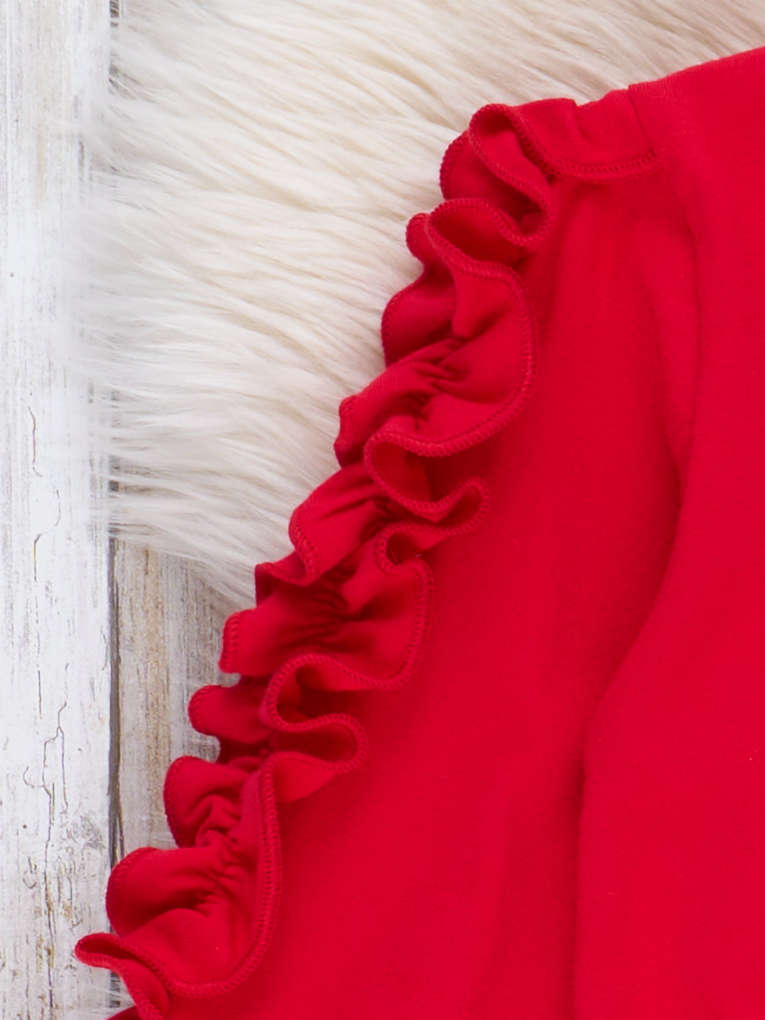 Red & Pink Stitched Heart Bell Bottoms Outfit - Marie Nicole Clothing