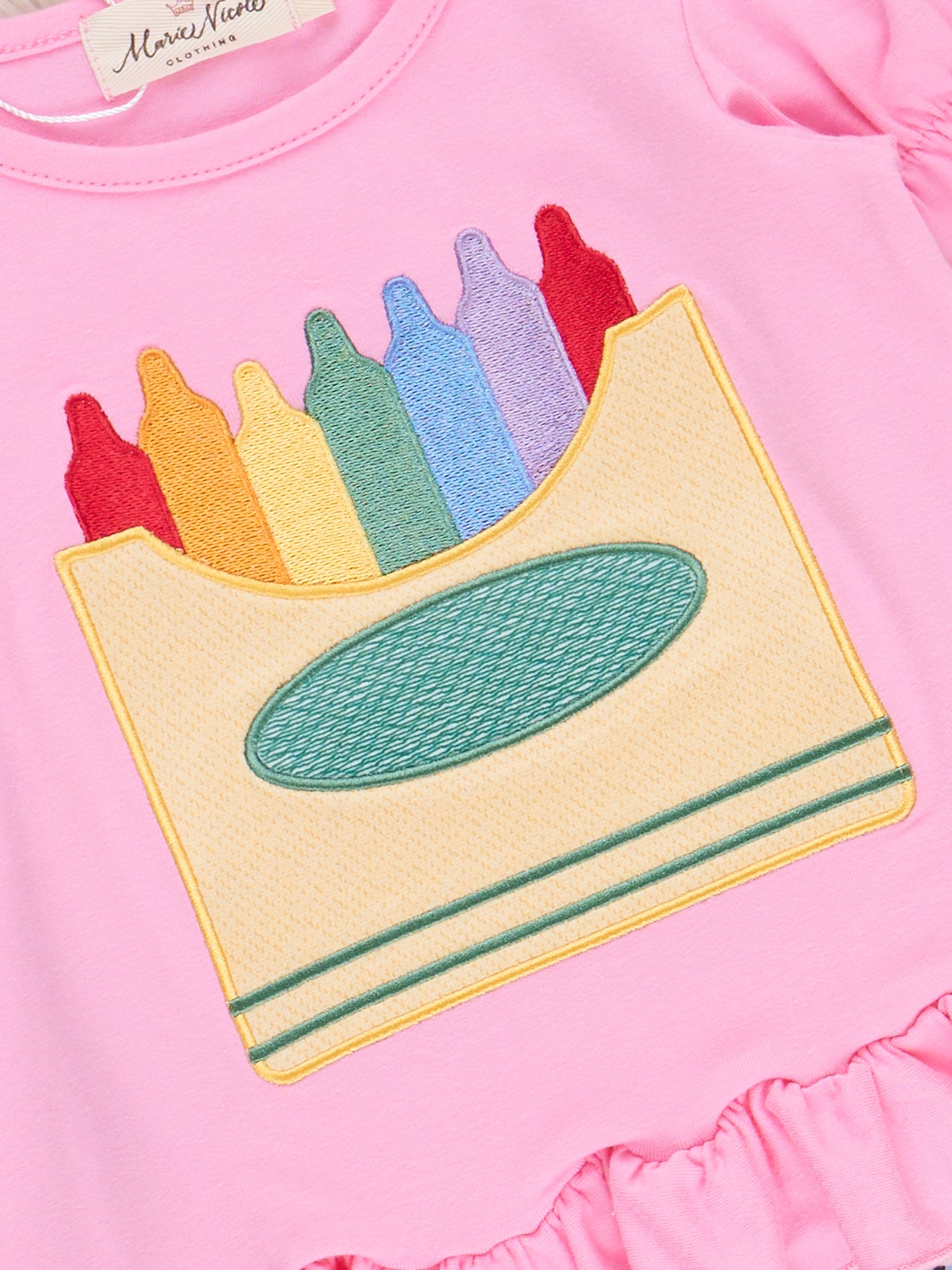 Cool Crayon Girl Bell Bottoms Outfit - Marie Nicole Clothing