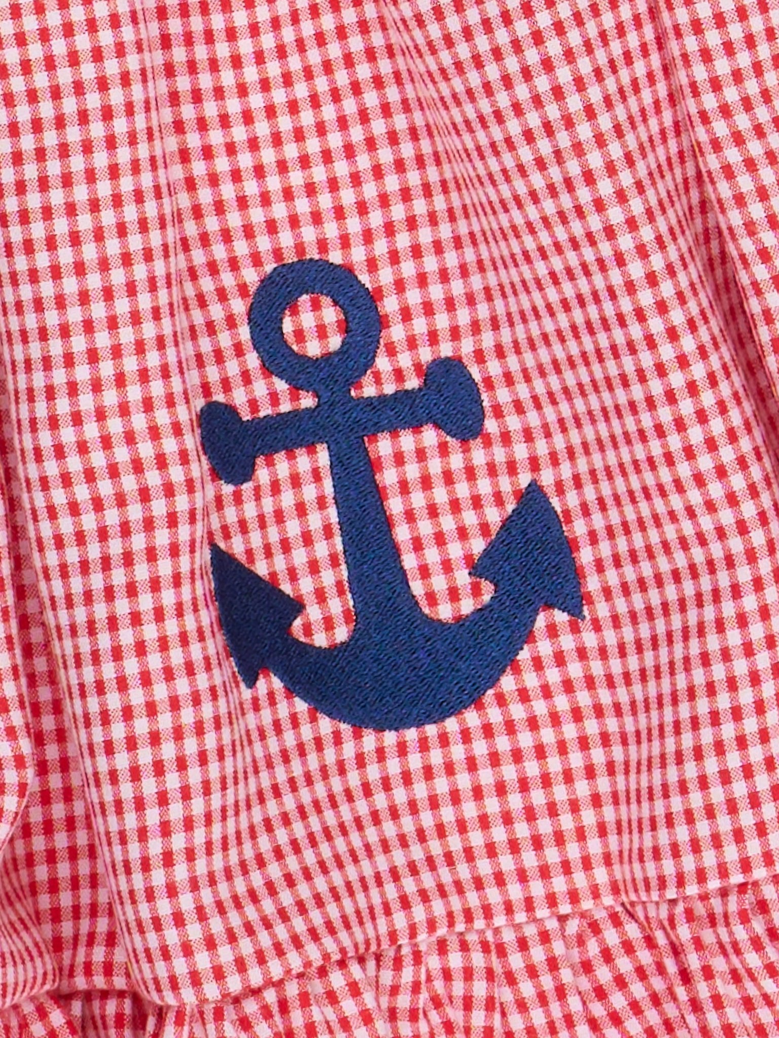 Sailor Girl Smocked Ruffle Dress - Marie Nicole Clothing