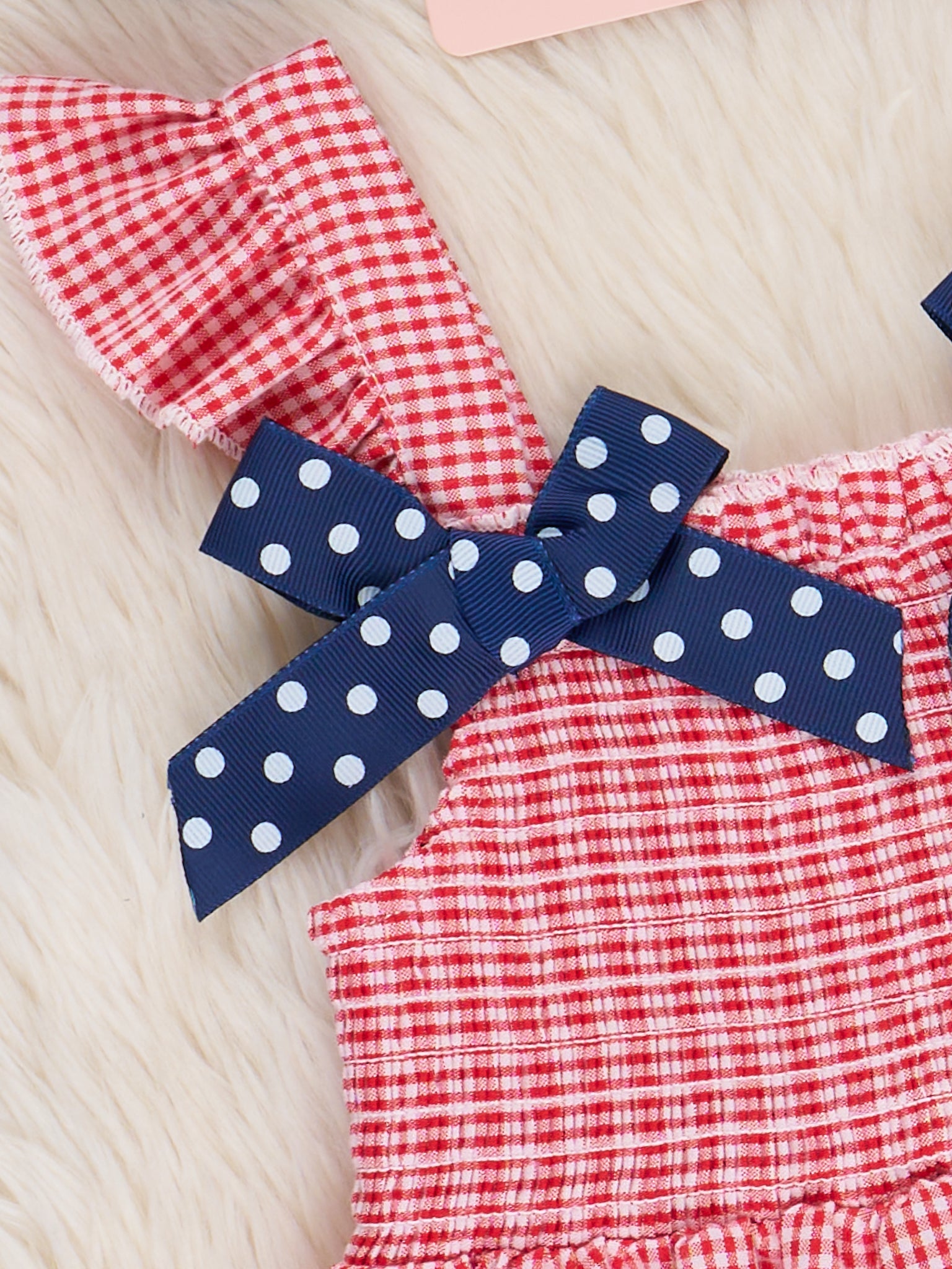 Sailor Girl Smocked Ruffle Dress - Marie Nicole Clothing