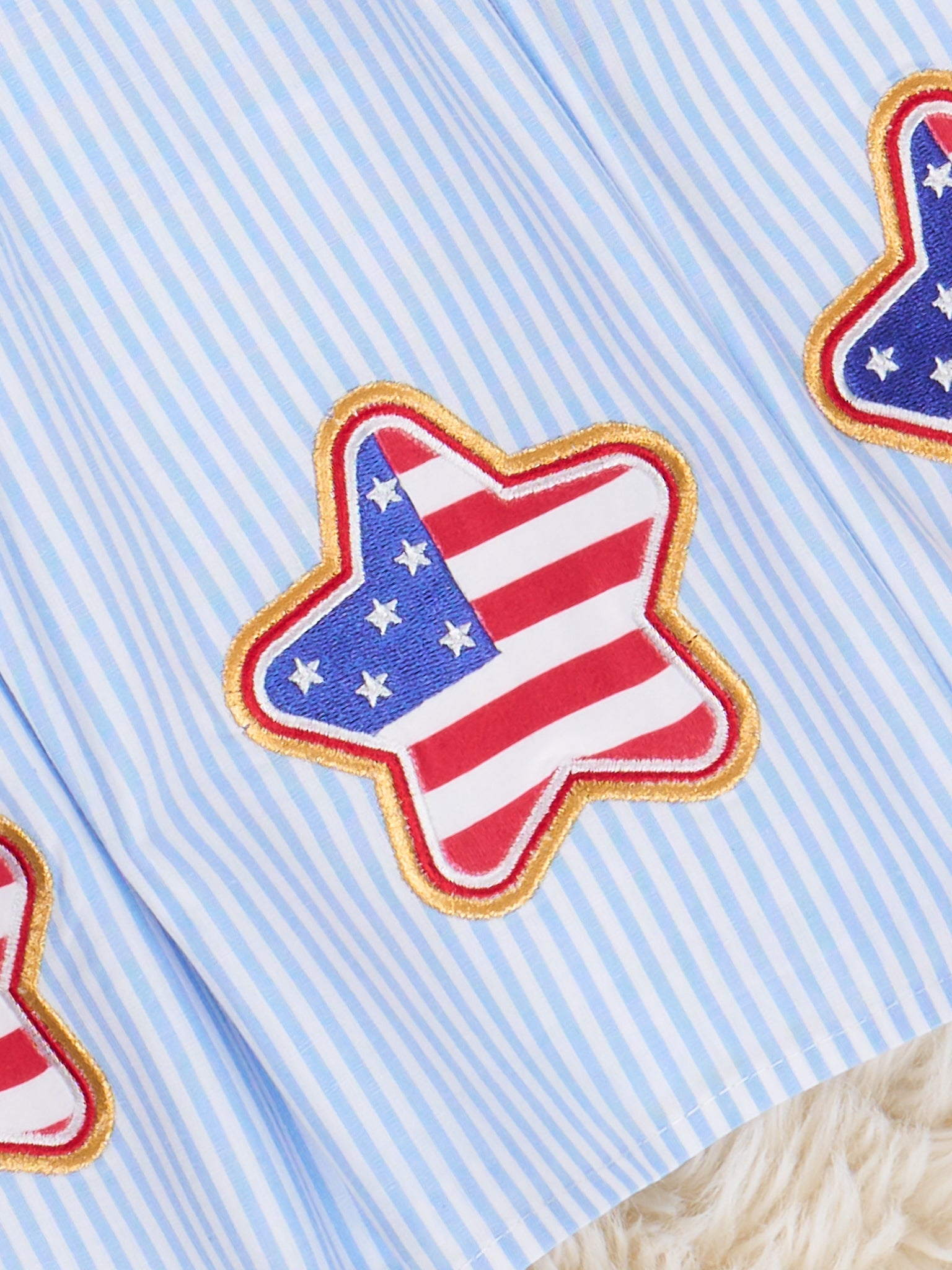 Freedom Stars Smocked Dress - Marie Nicole Clothing