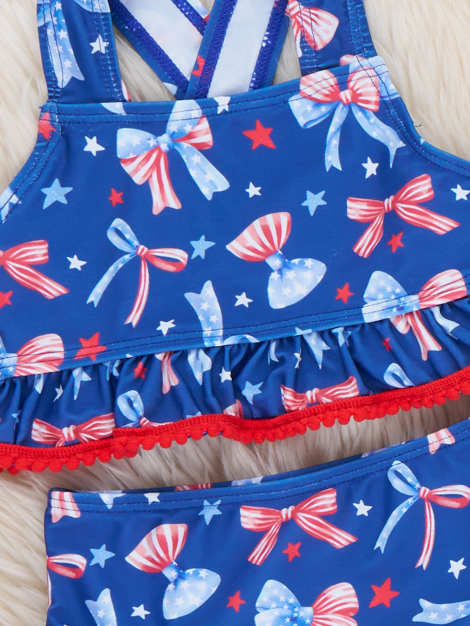 Patriotic Bow Party Swimsuit - Marie Nicole Clothing