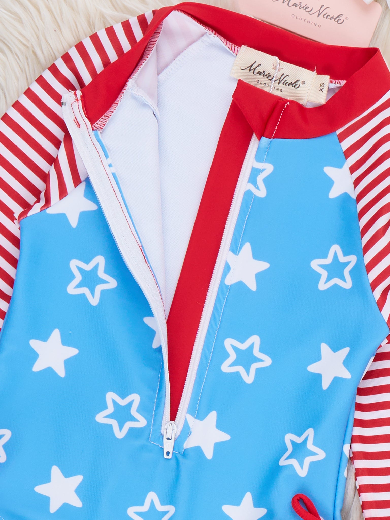 Star Splash Patriotic Rashguard - Marie Nicole Clothing