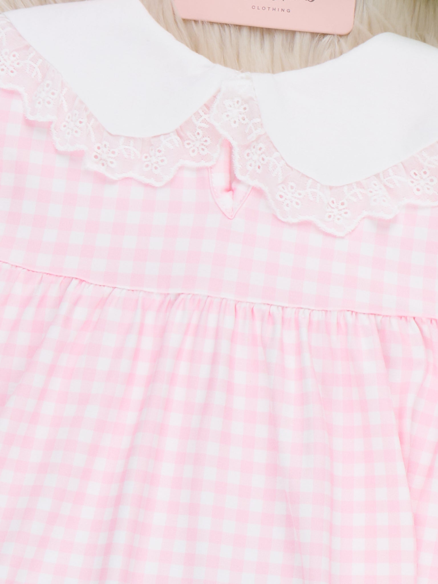 Sweet Strawberries Embroidered Gingham Outfit - Marie Nicole Clothing