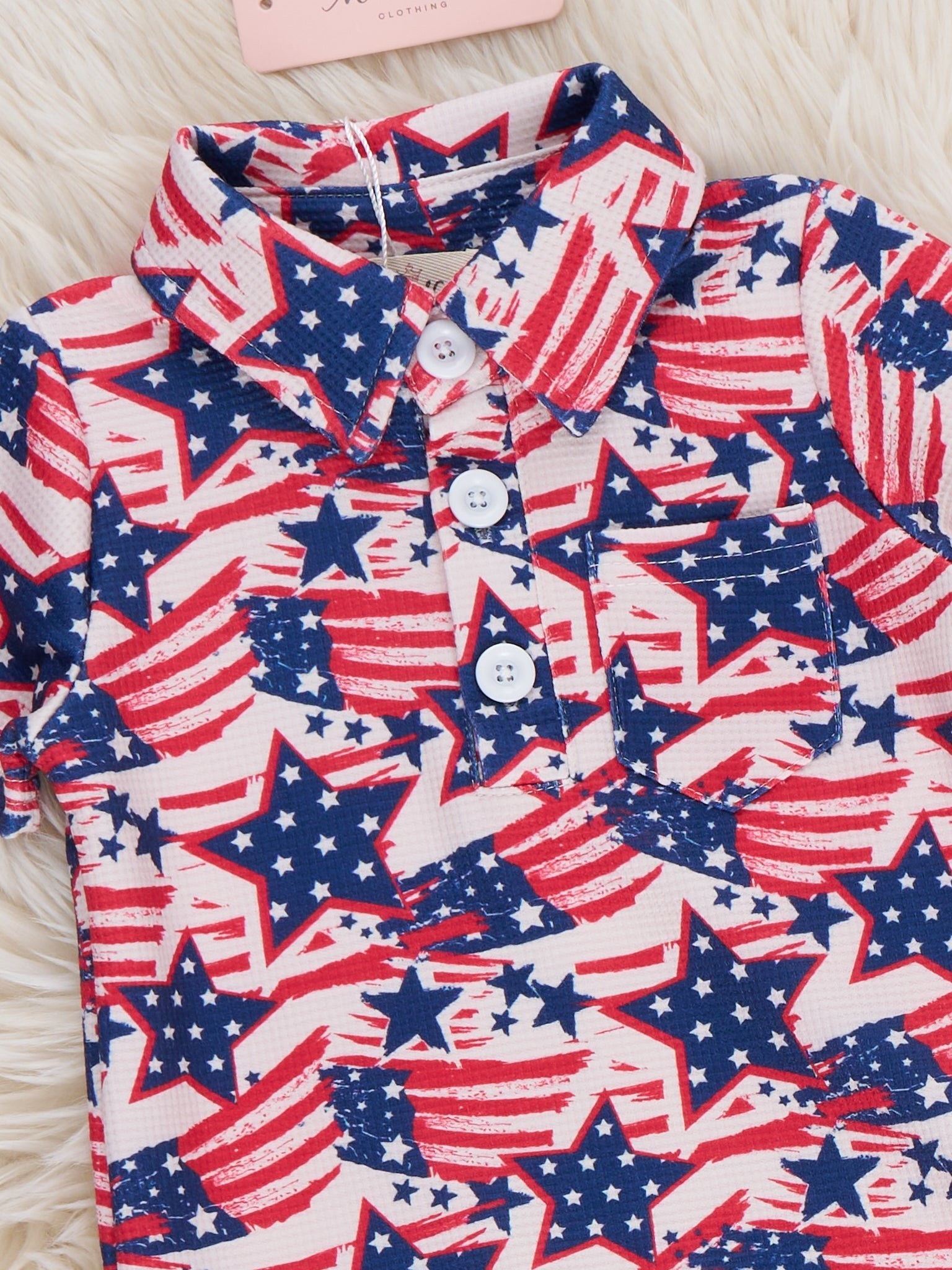 Patriot Star Romper - Marie Nicole Clothing