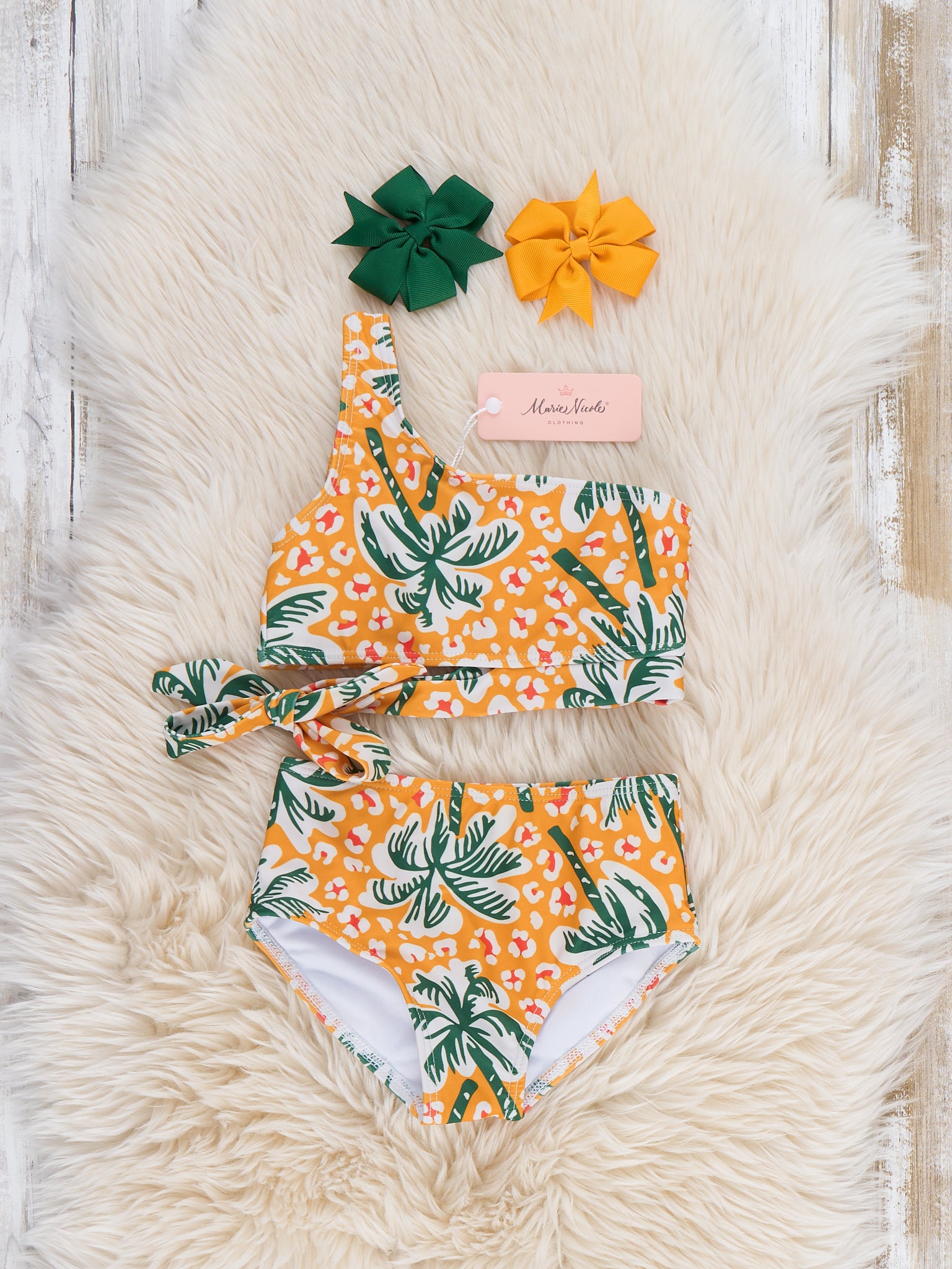 Family Breeze Palm Swimsuit - Girl - Marie Nicole Clothing