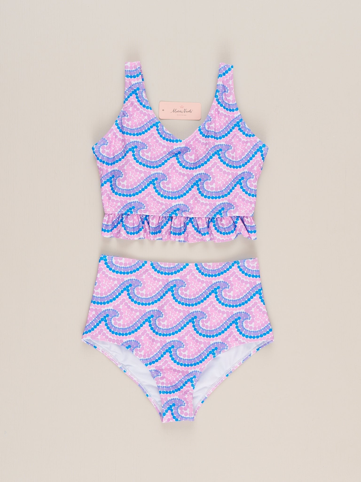 Mom & Me Ruffle Wave Swimsuit - Marie Nicole Clothing