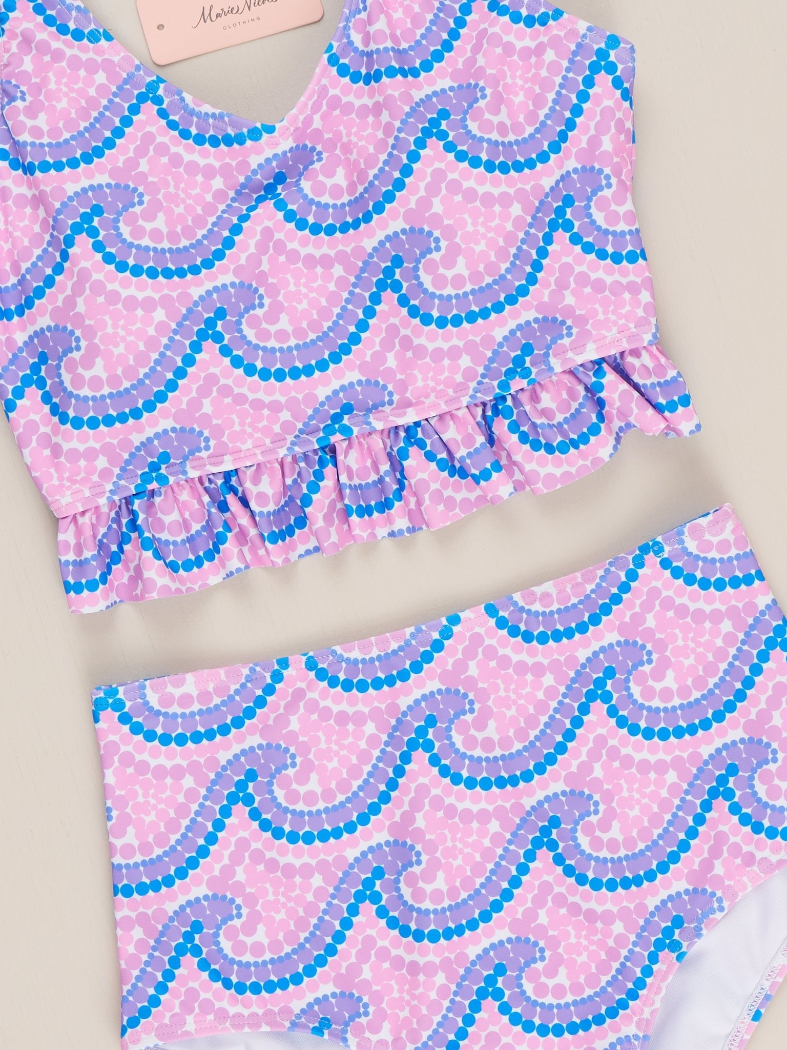 Mom & Me Ruffle Wave Swimsuit - Marie Nicole Clothing