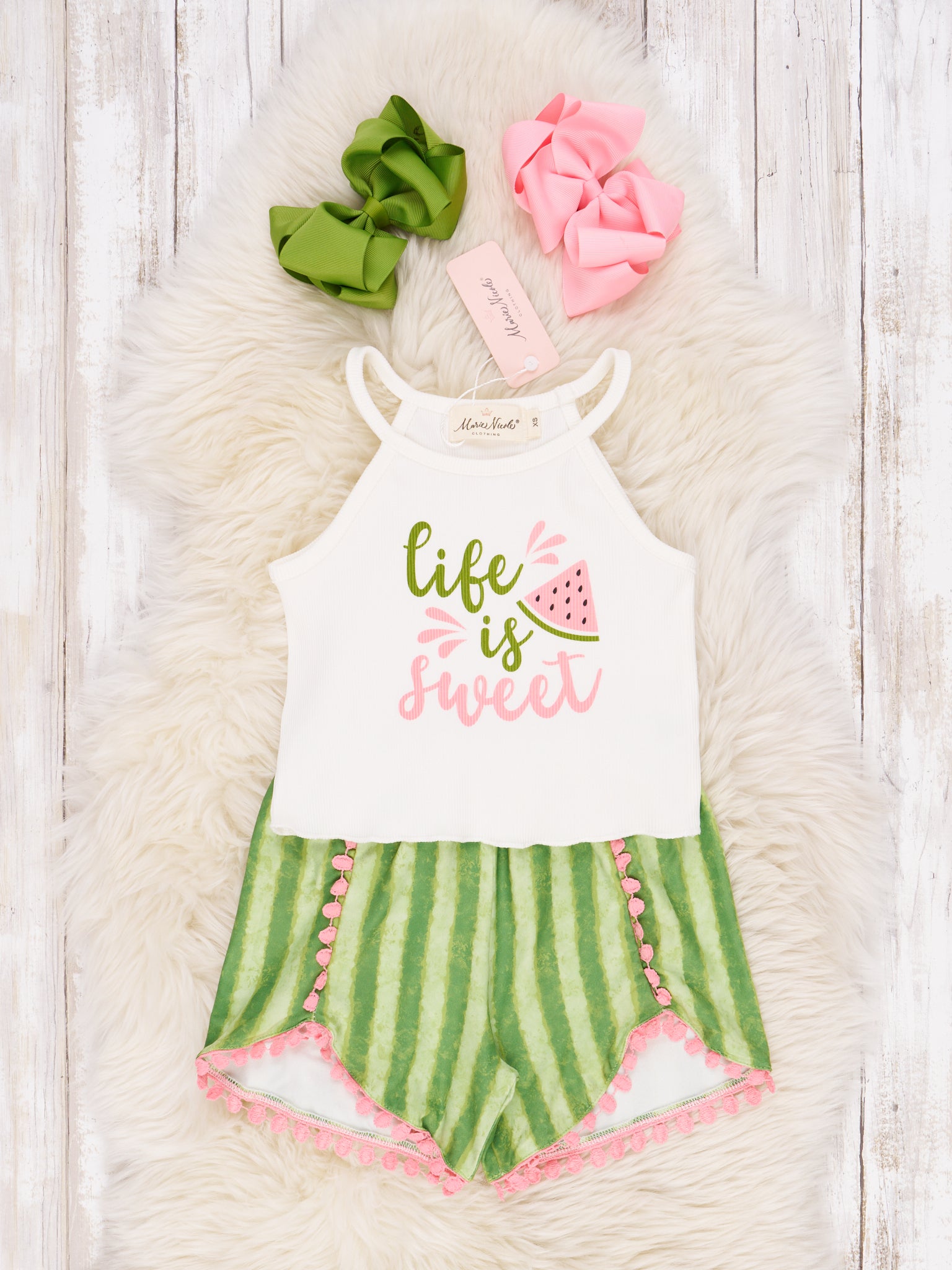 "Life Is Sweet" Watermelon Outfit - Marie Nicole Clothing