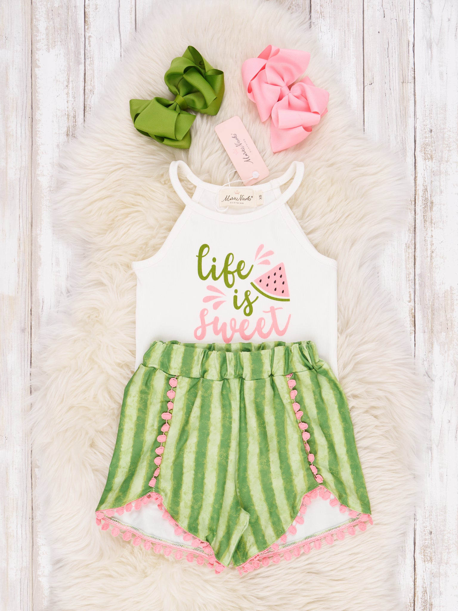"Life Is Sweet" Watermelon Outfit - Marie Nicole Clothing