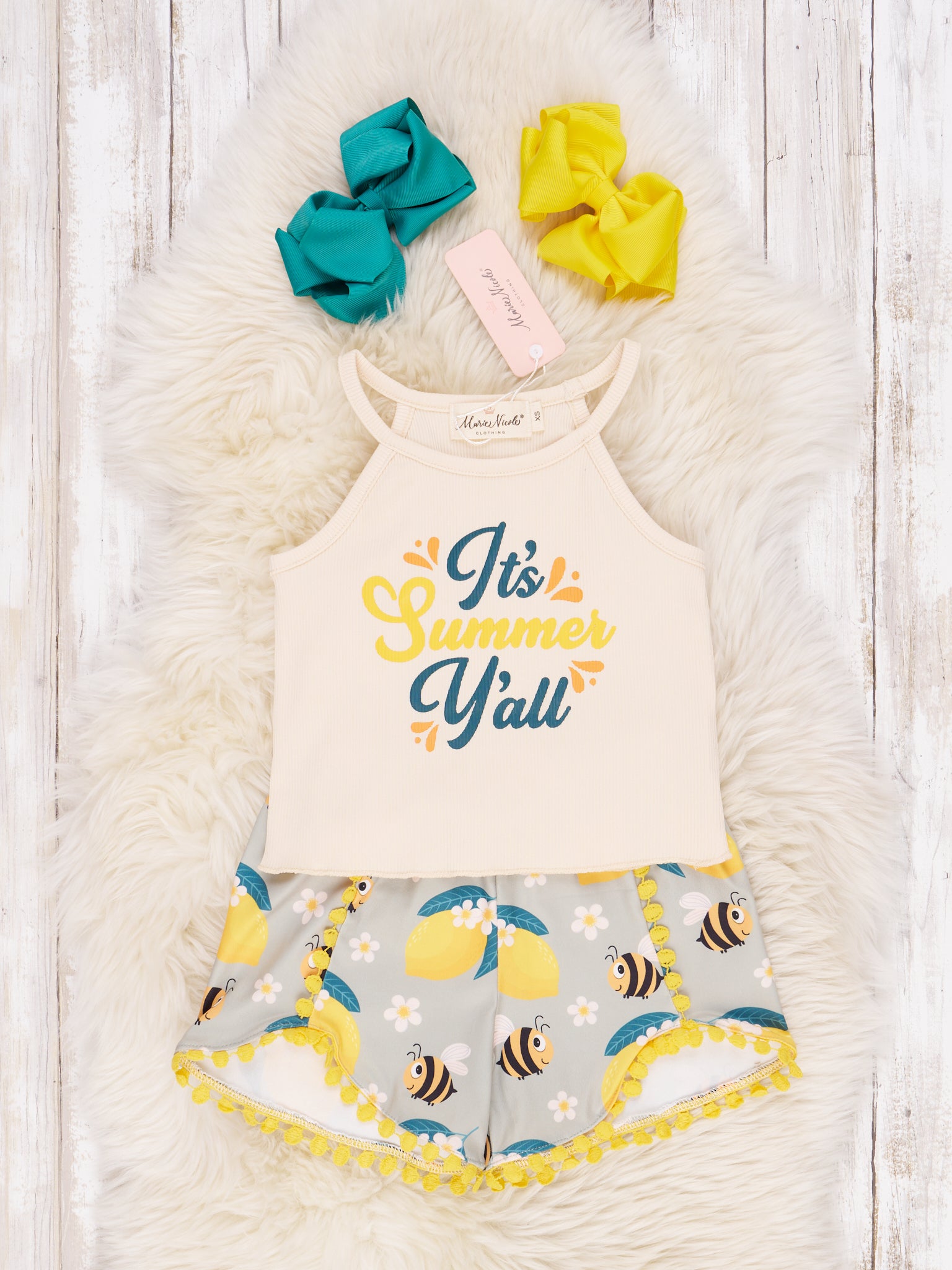 "Summer Y'all" Bee & Lemon Outfit - Marie Nicole Clothing