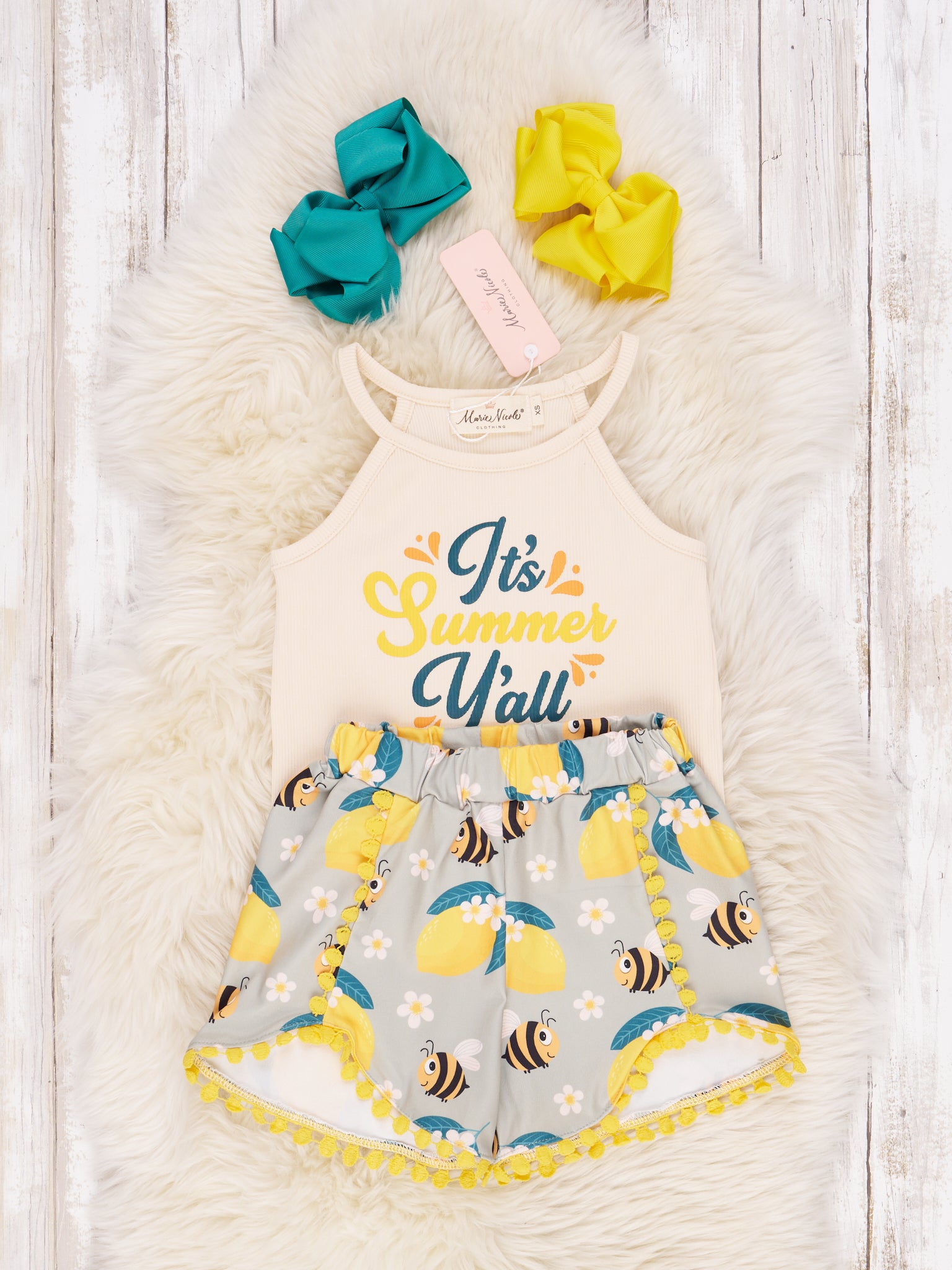 "Summer Y'all" Bee & Lemon Outfit - Marie Nicole Clothing