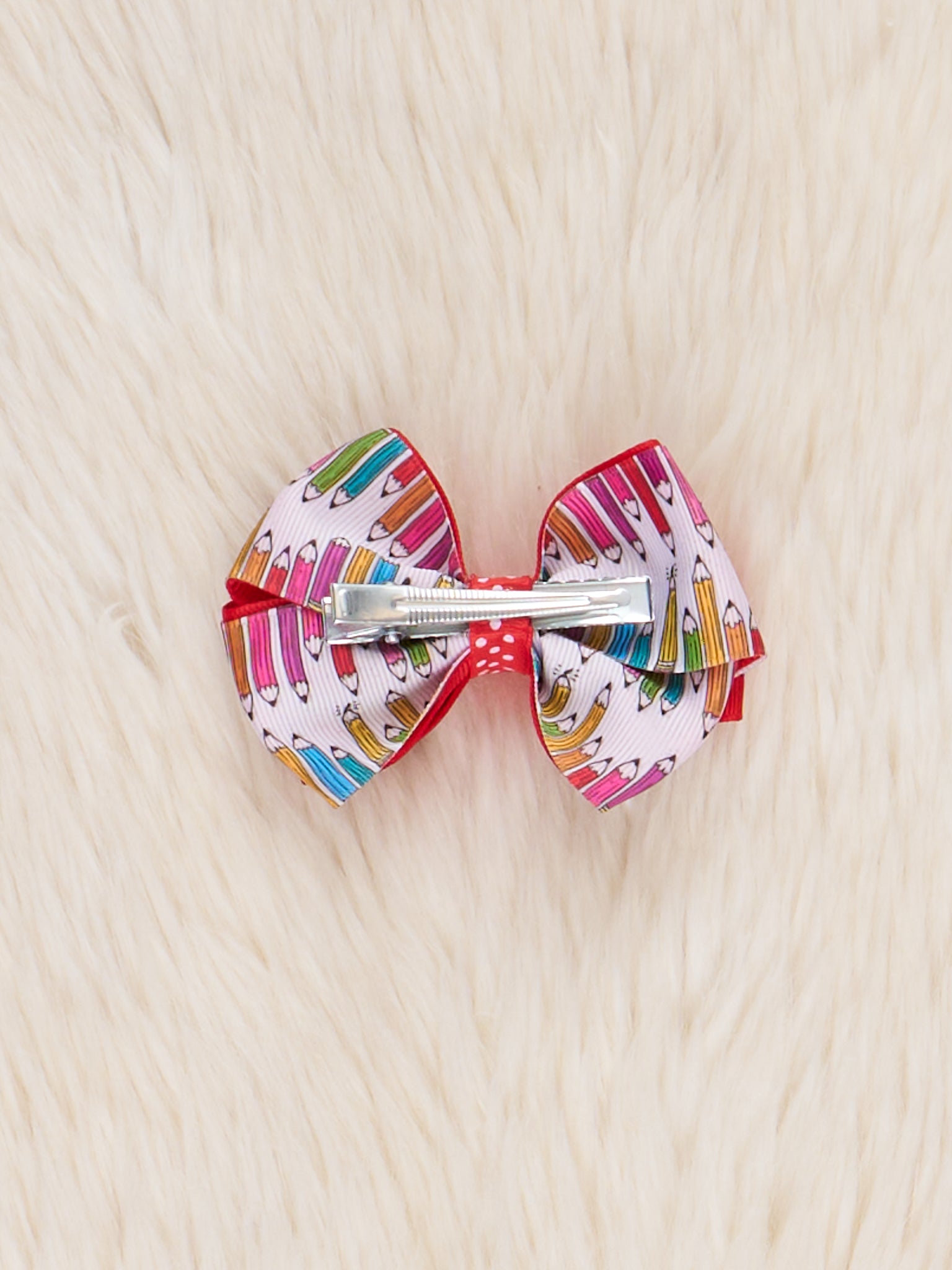 Red ABC Chalkboard Bow - Marie Nicole Clothing