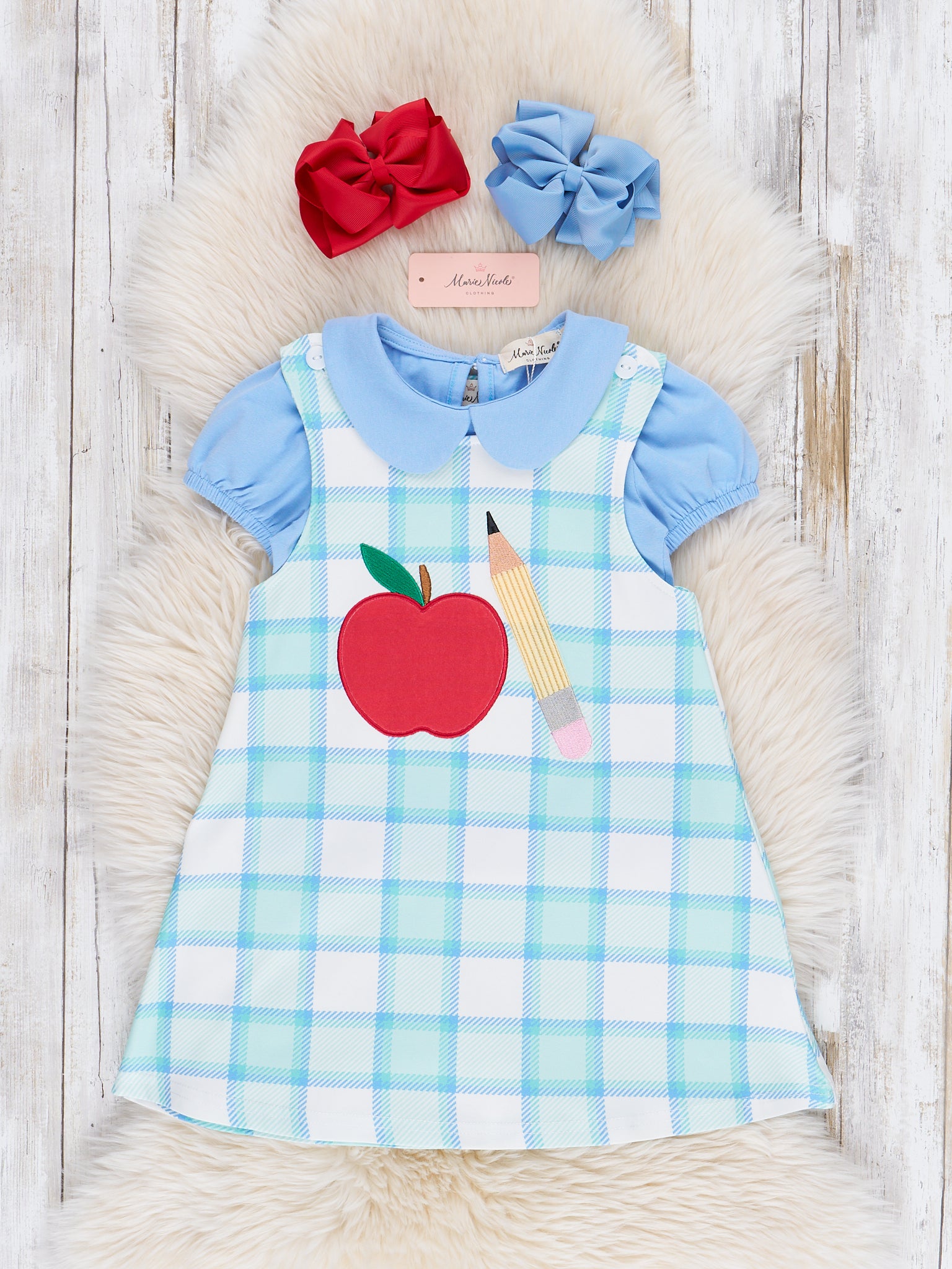 Top of Class Plaid Skirtall Outfit - Marie Nicole Clothing