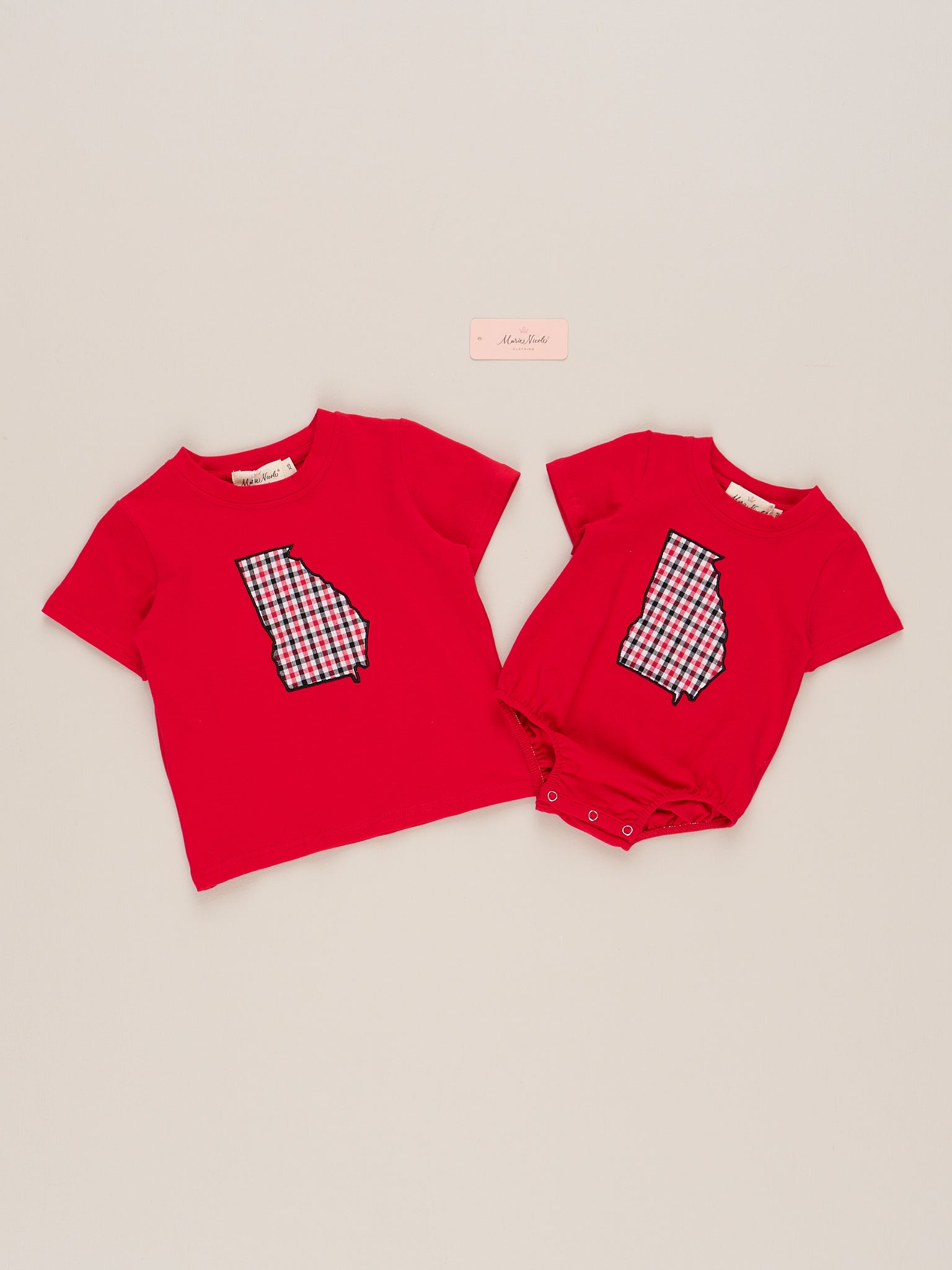 Georgia Embroidered Gingham Shirt - Marie Nicole Clothing
