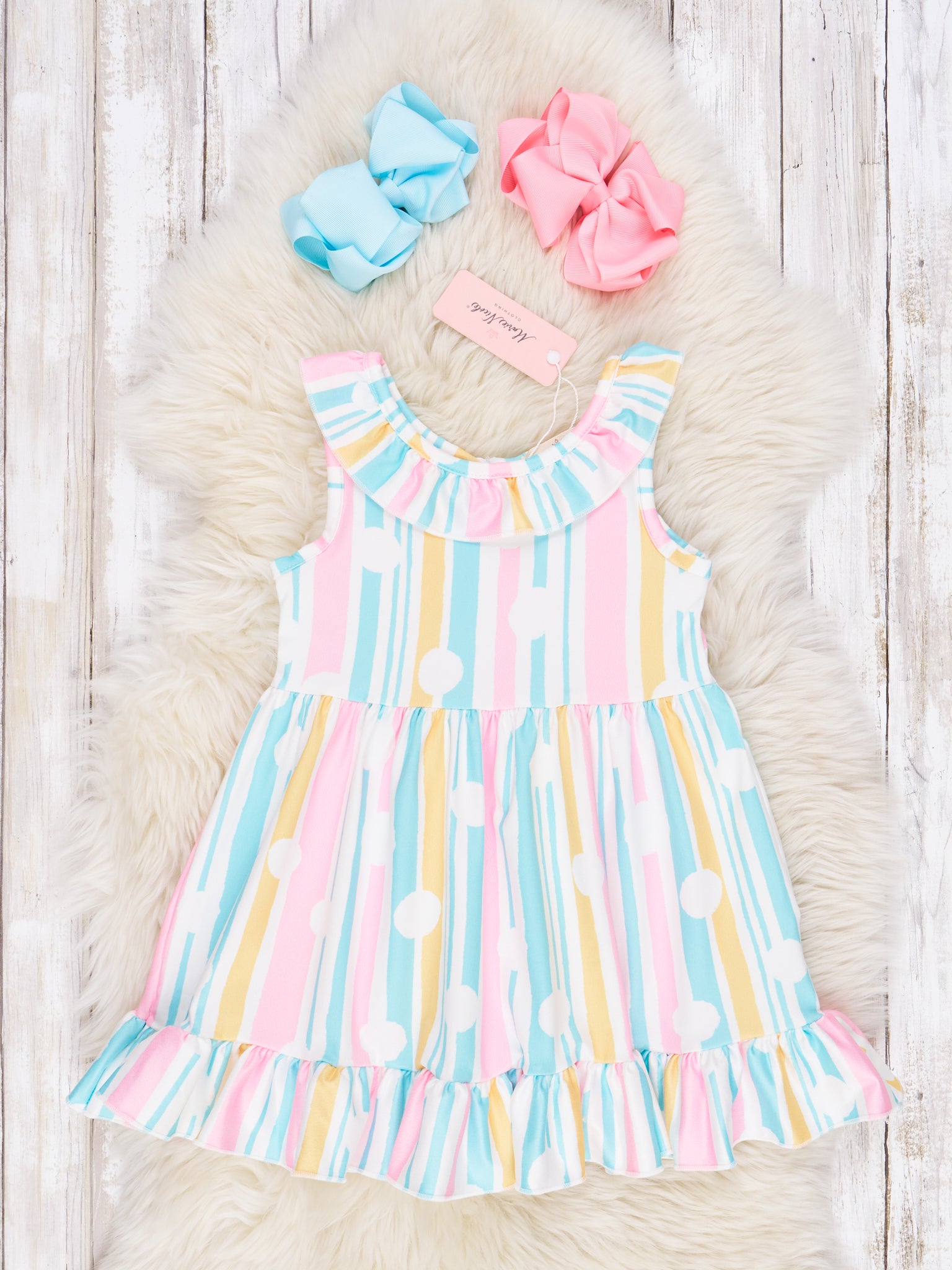Summer Ruffle Dress - Marie Nicole Clothing