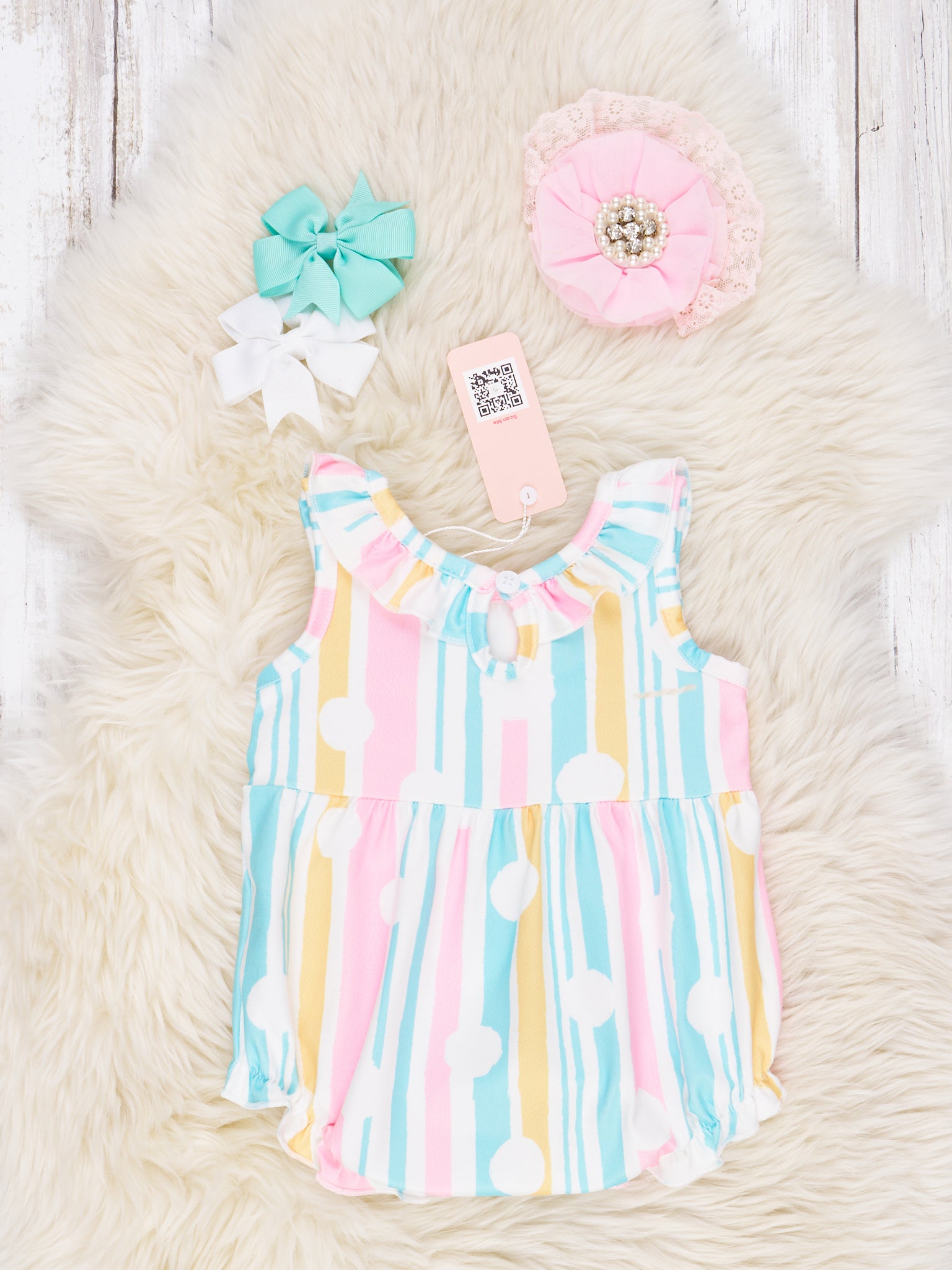Summer Ruffle Romper - Marie Nicole Clothing