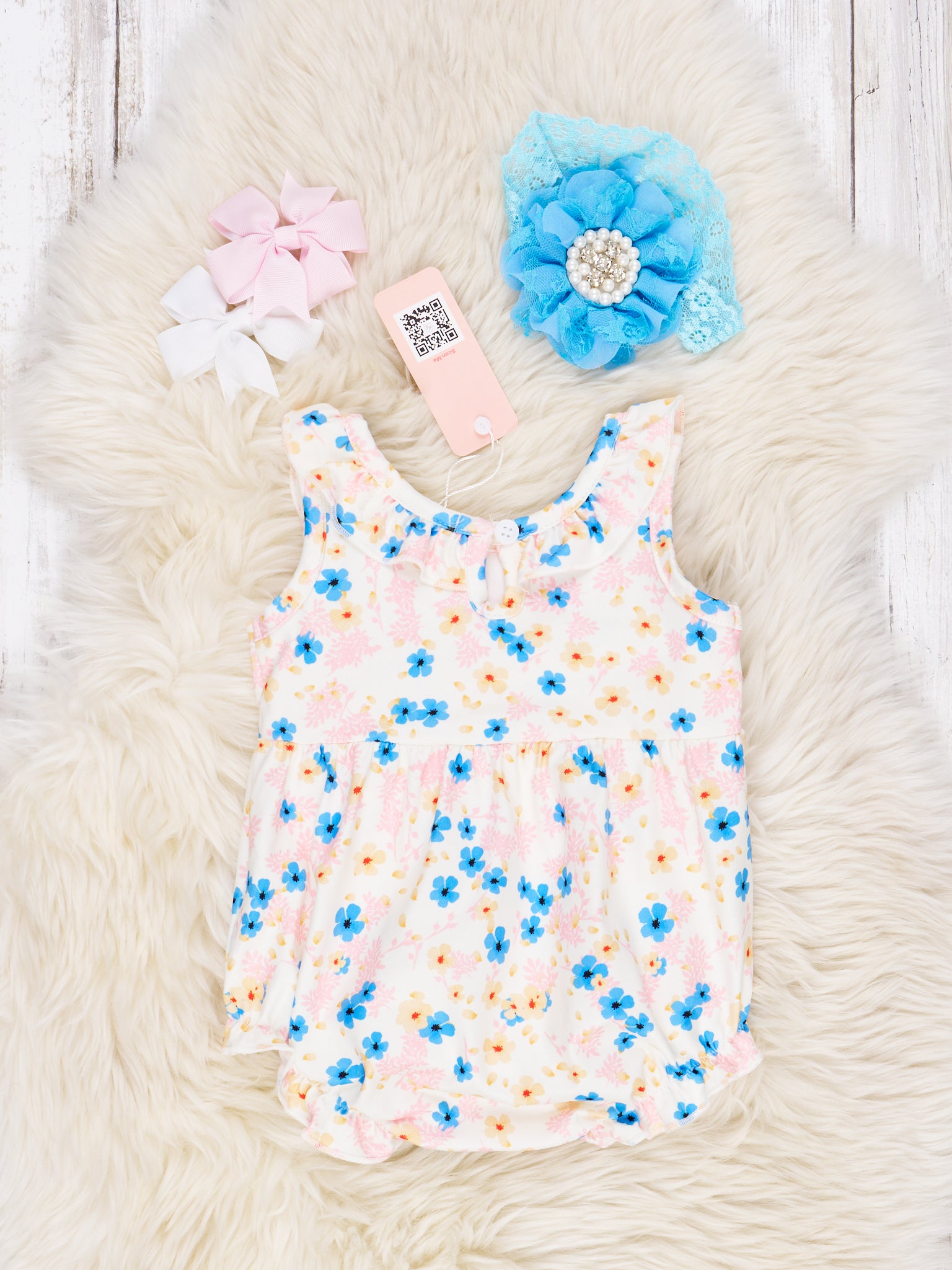 Summer Ruffle Romper - Marie Nicole Clothing