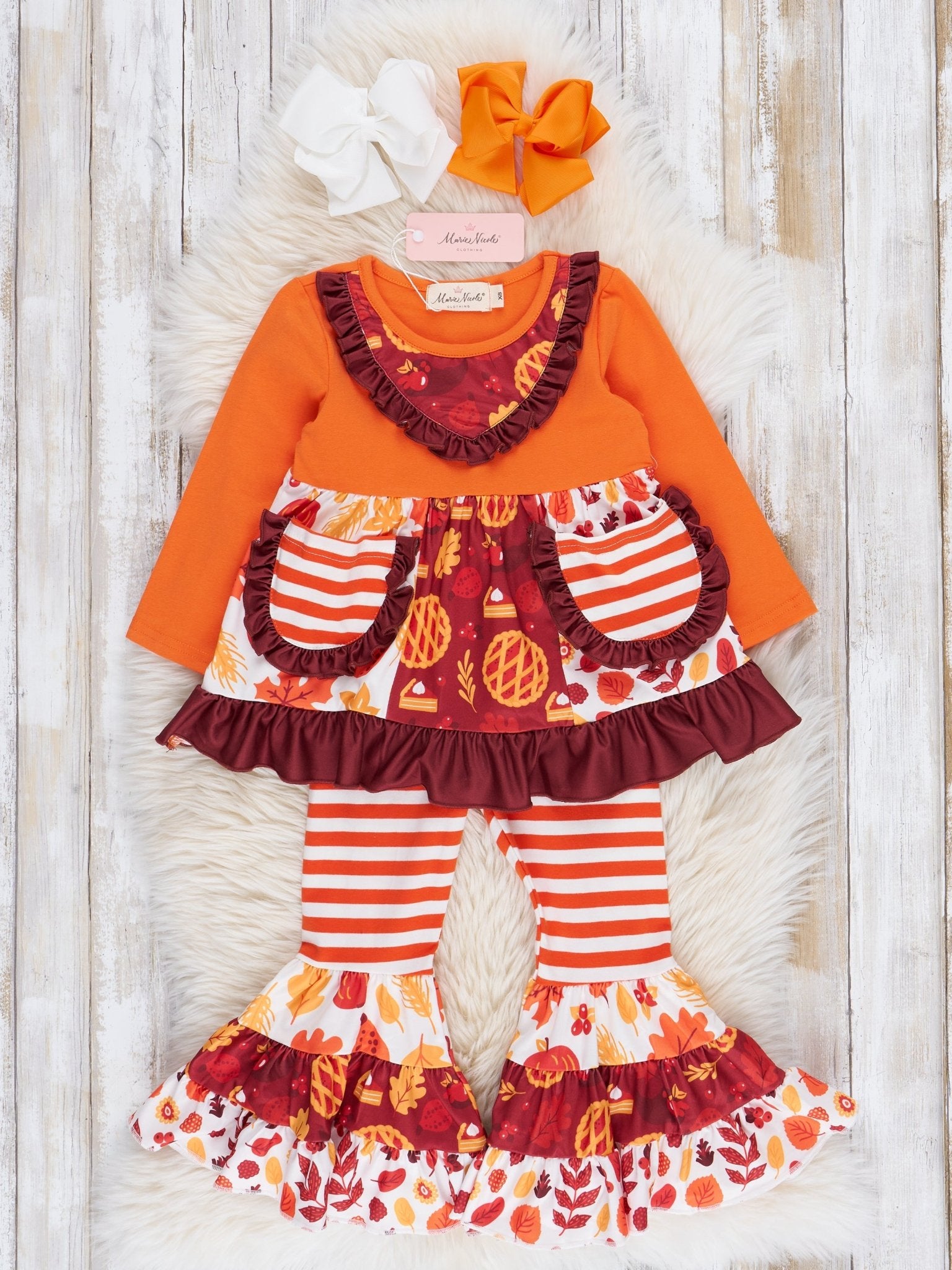 Pocket Flara Bells Outfit - Sweet Autumn Pie - Marie Nicole Clothing